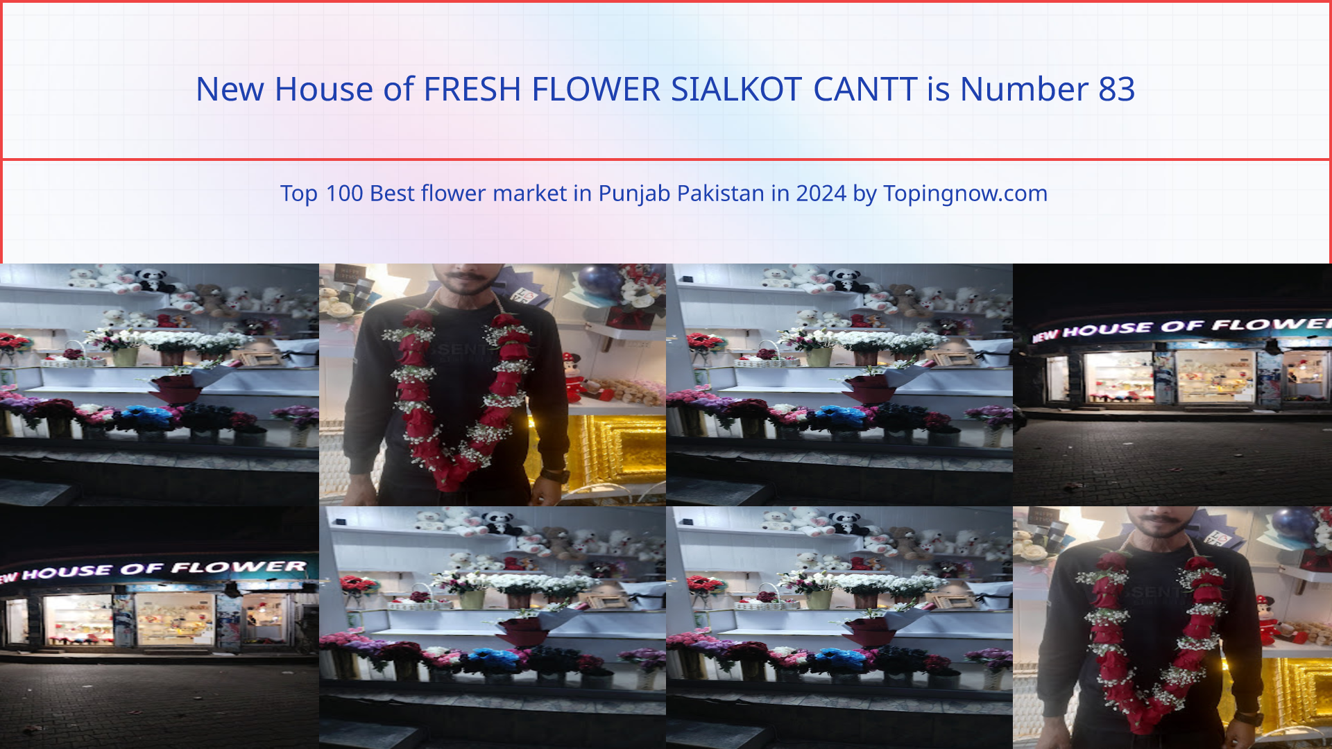 New House of FRESH FLOWER SIALKOT CANTT: Top 100 Best flower market in Punjab Pakistan in 2025
