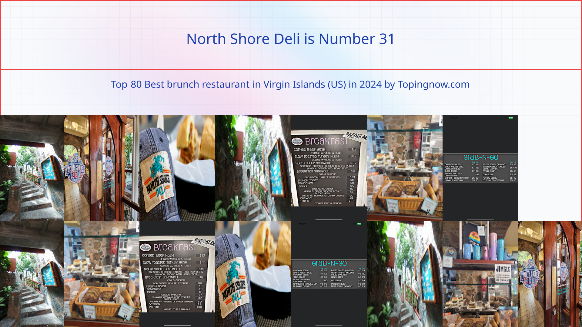 North Shore Deli: Top 80 Best brunch restaurant in Virgin Islands (US) in 2024