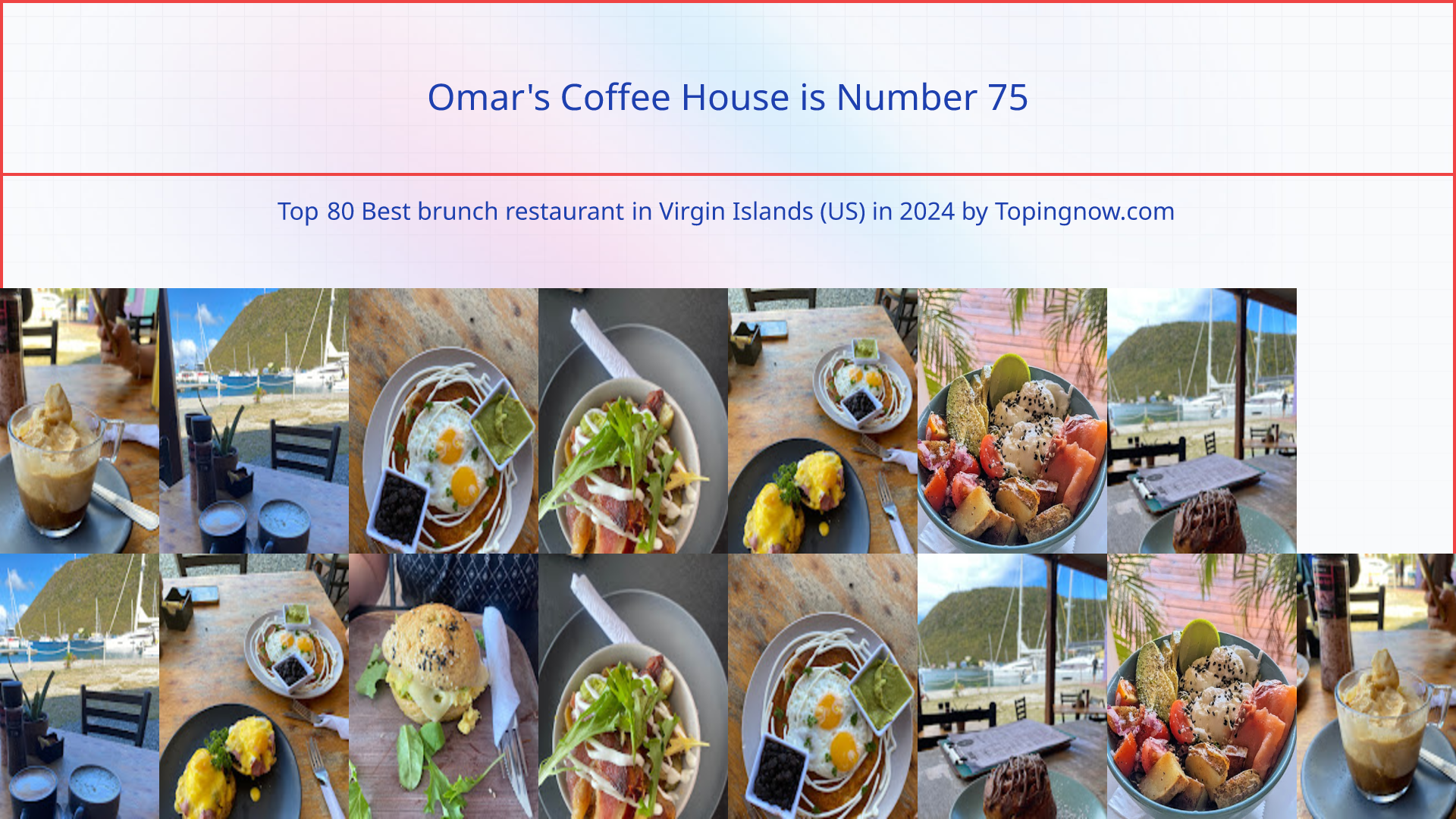 Omar's Coffee House: Top 80 Best brunch restaurant in Virgin Islands (US) in 2024