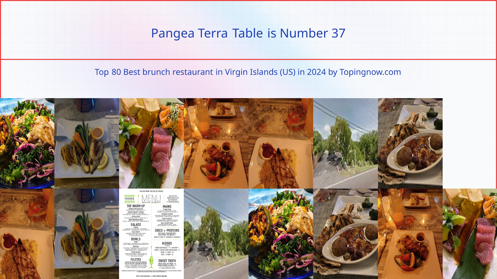 Pangea Terra Table: Top 80 Best brunch restaurant in Virgin Islands (US) in 2025
