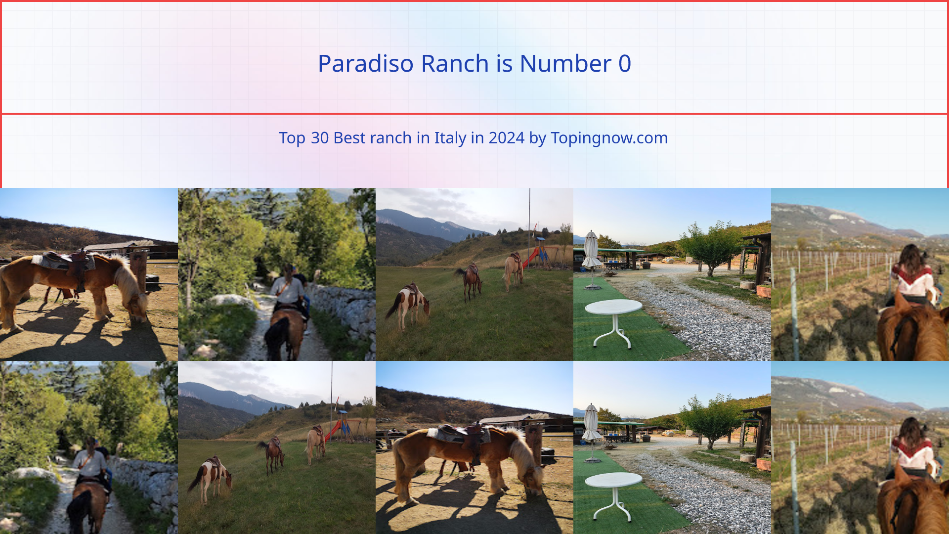 Paradiso Ranch: Top 30 Best ranch in Italy in 2025