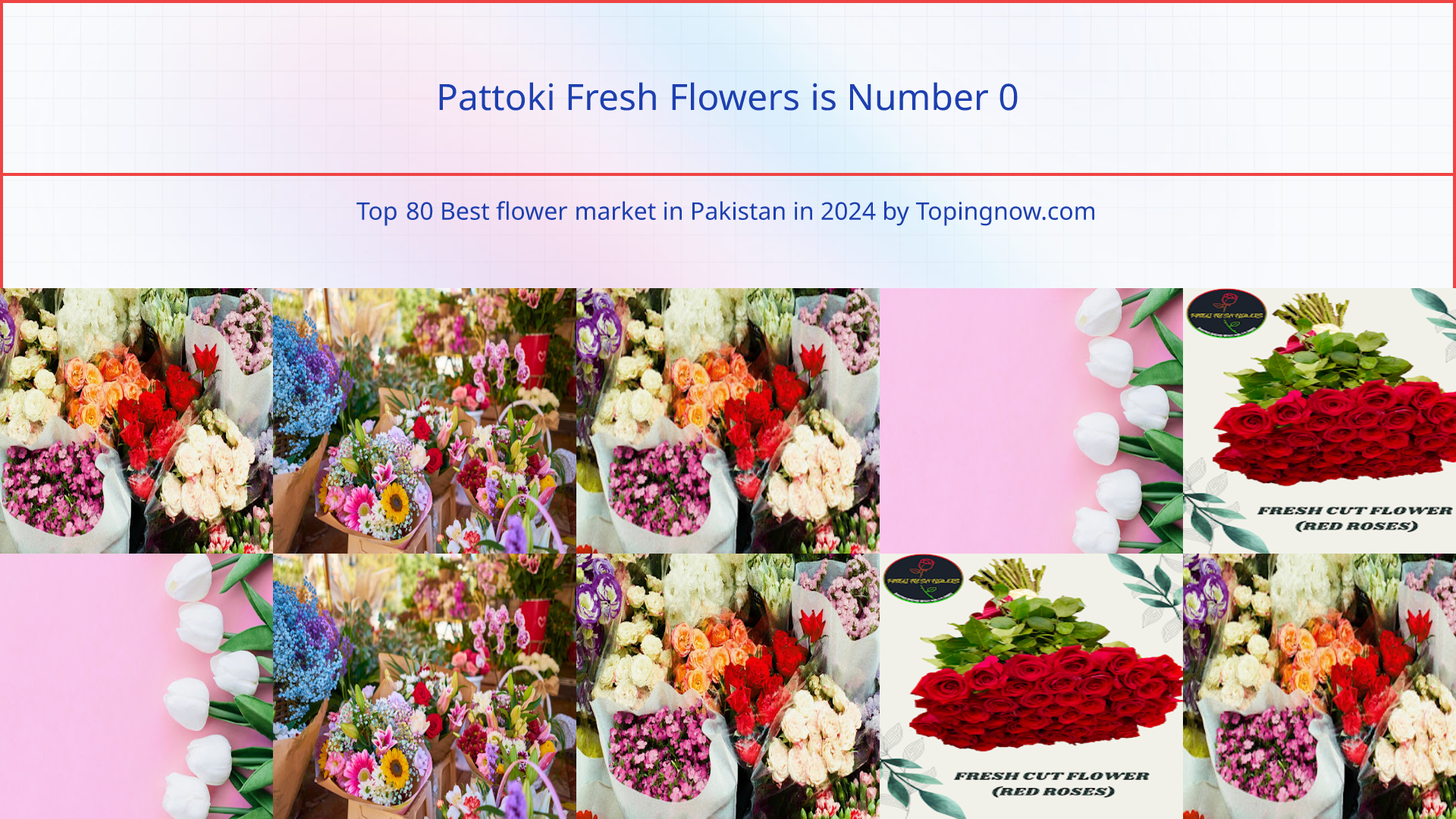 Pattoki Fresh Flowers: Top 80 Best flower market in Pakistan in 2024
