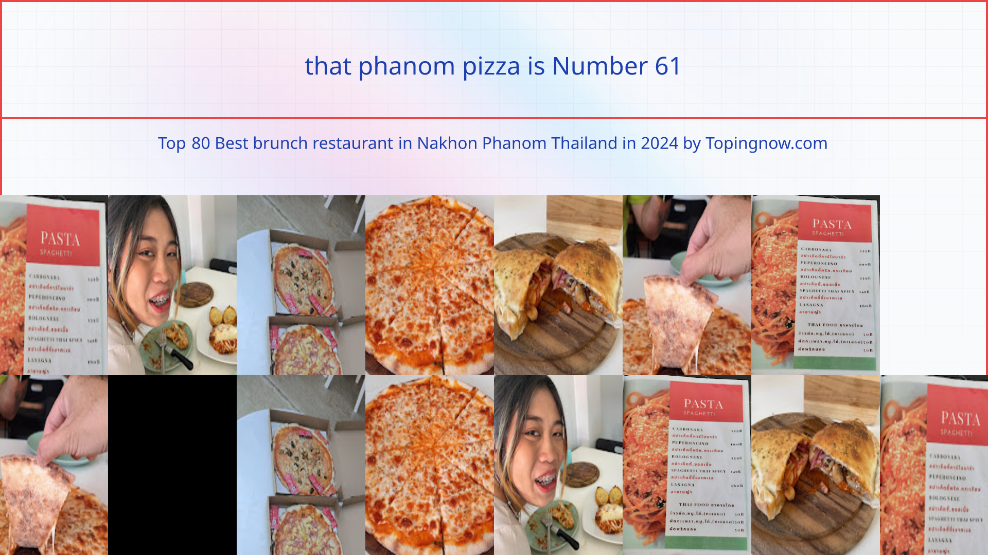 that phanom pizza: Top 80 Best brunch restaurant in Nakhon Phanom Thailand in 2025