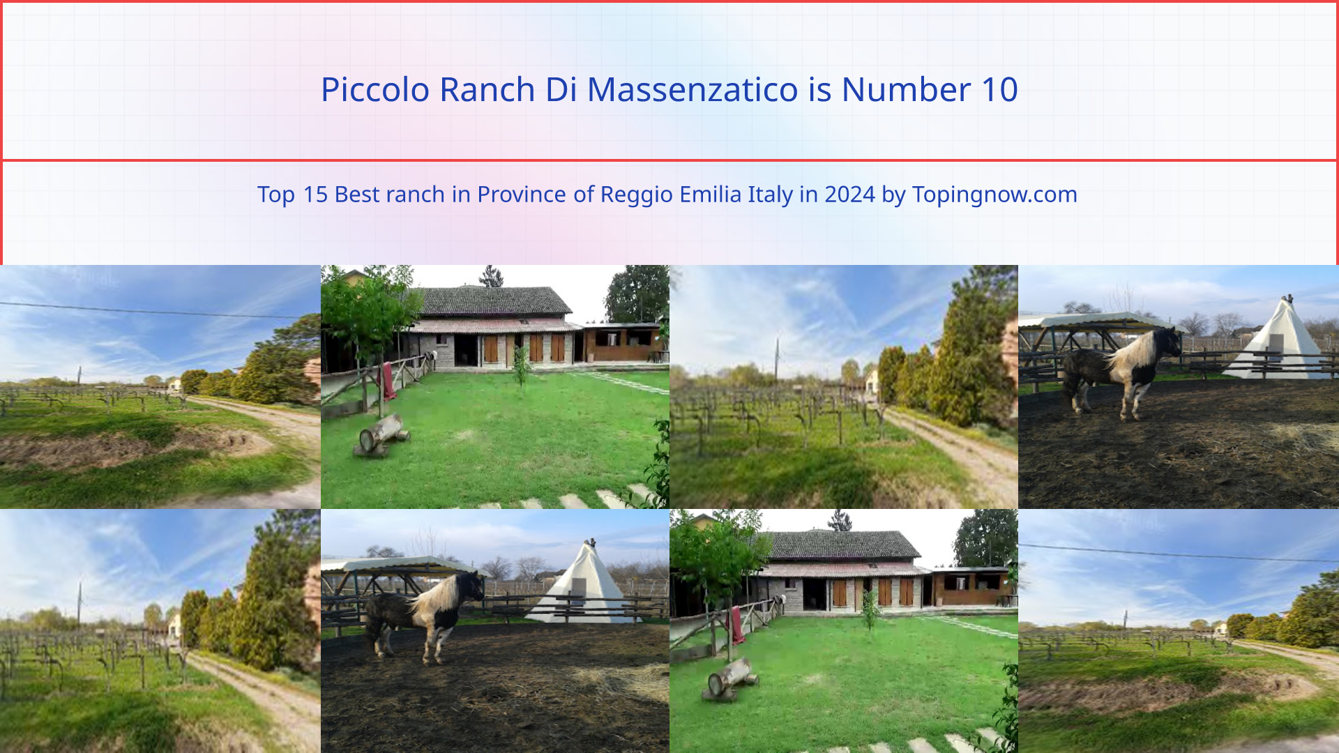 Piccolo Ranch Di Massenzatico: Top 15 Best ranch in Province of Reggio Emilia Italy in 2024