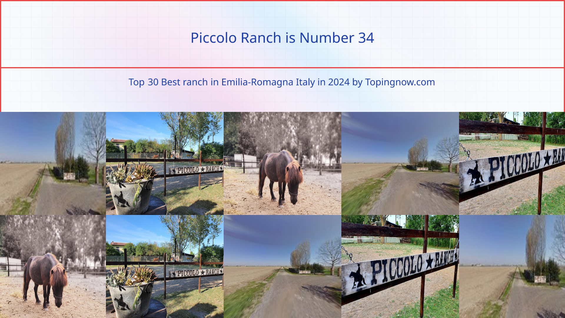 Piccolo Ranch: Top 30 Best ranch in Emilia-Romagna Italy in 2024