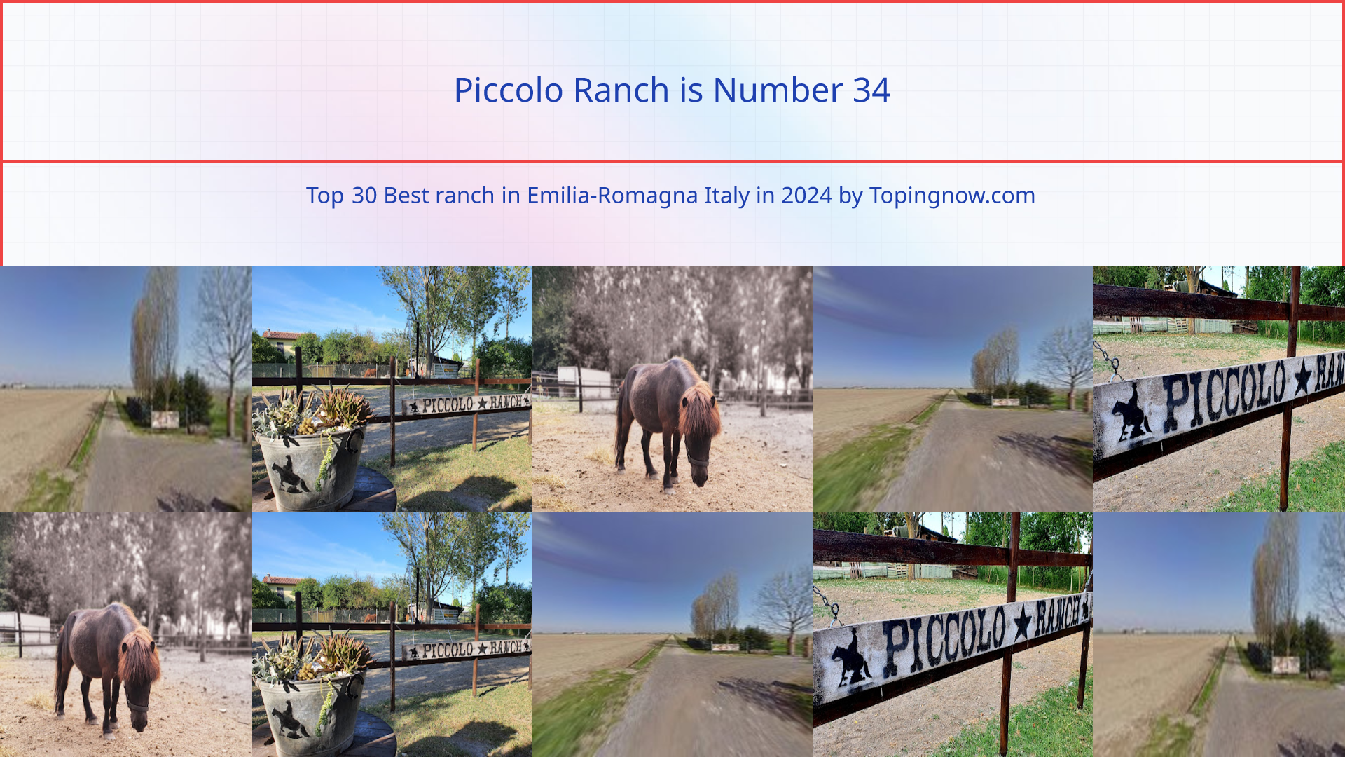 Piccolo Ranch: Top 30 Best ranch in Emilia-Romagna Italy in 2025