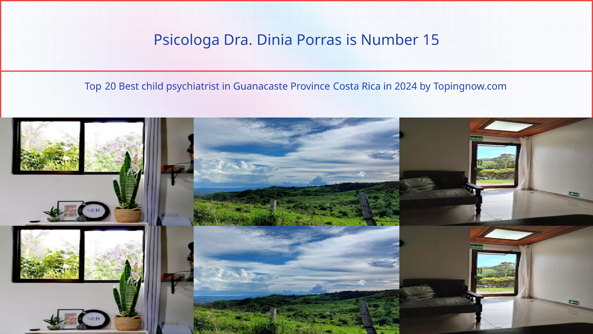 Psicologa Dra. Dinia Porras: Top 20 Best child psychiatrist in Guanacaste Province Costa Rica in 2024
