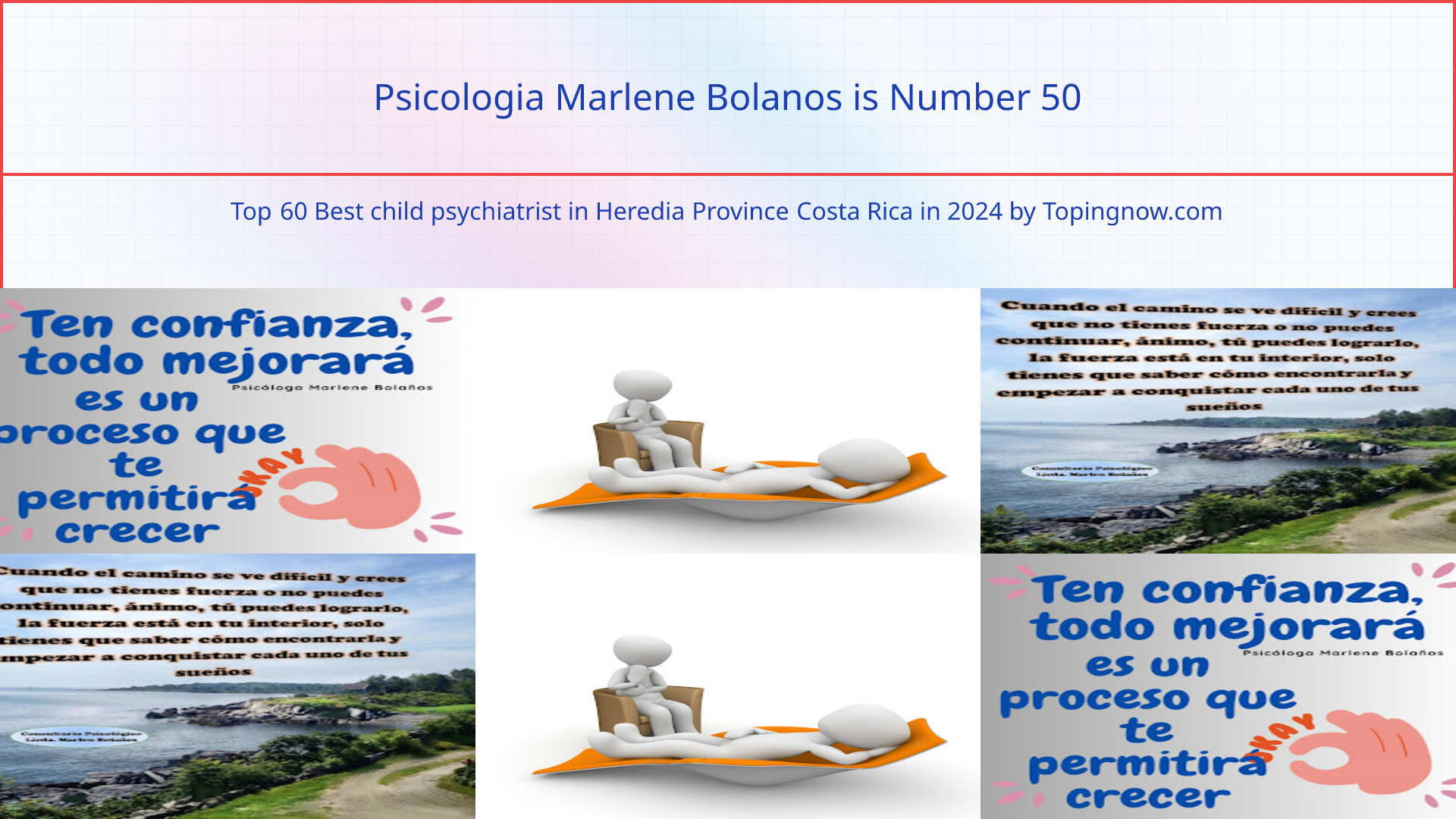 Psicologia Marlene Bolanos: Top 60 Best child psychiatrist in Heredia Province Costa Rica in 2024