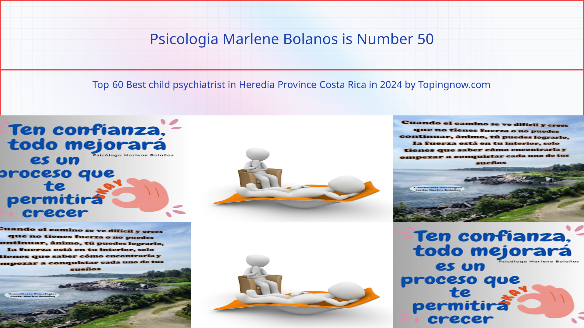 Psicologia Marlene Bolanos: Top 60 Best child psychiatrist in Heredia Province Costa Rica in 2025