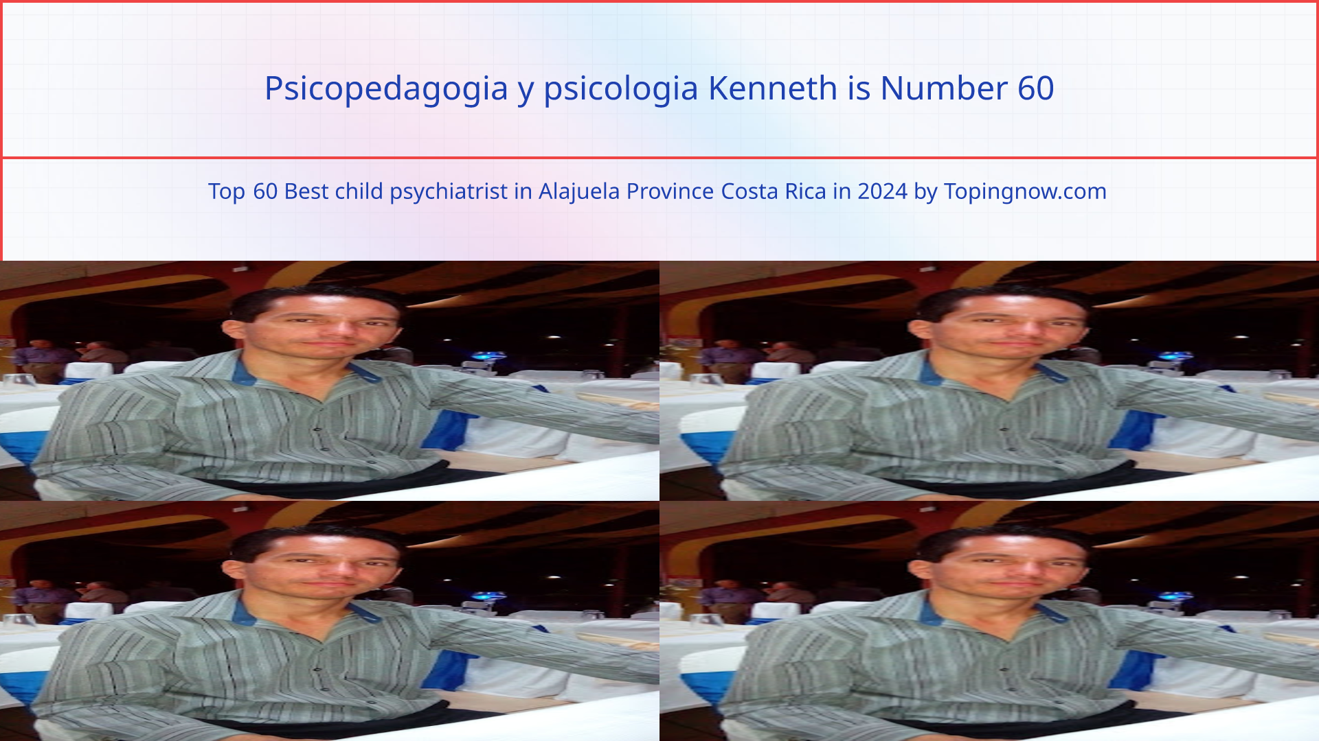 Psicopedagogia y psicologia Kenneth: Top 60 Best child psychiatrist in Alajuela Province Costa Rica in 2024