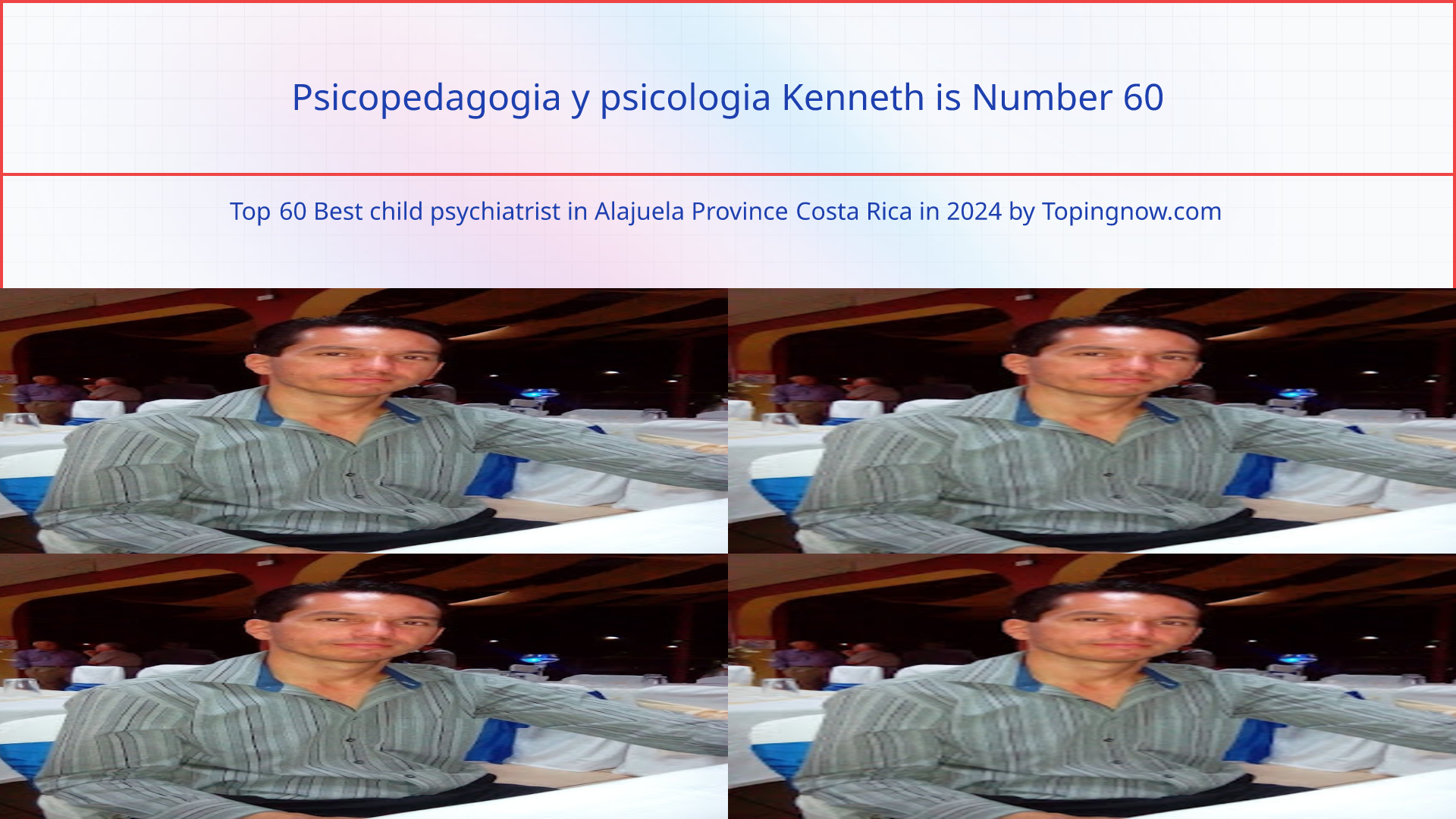 Psicopedagogia y psicologia Kenneth: Top 60 Best child psychiatrist in Alajuela Province Costa Rica in 2025