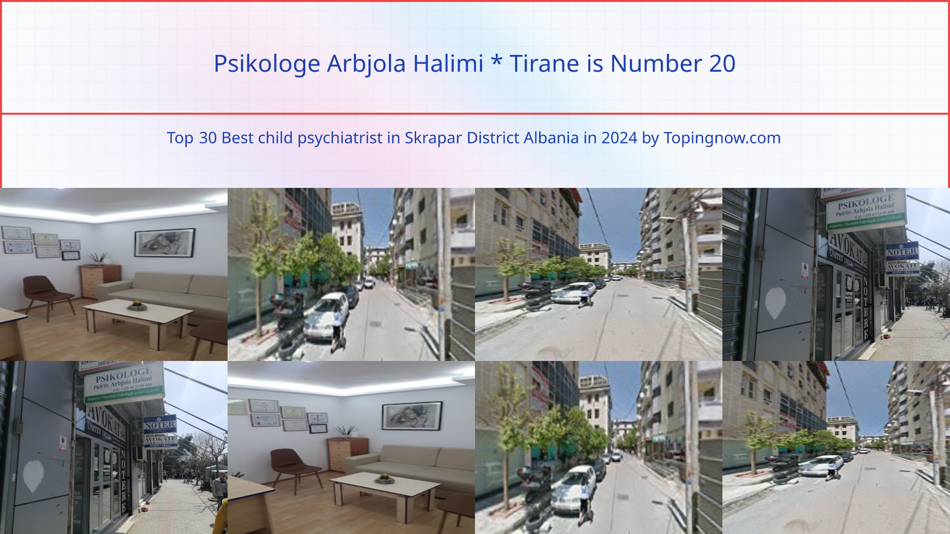 Psikologe Arbjola Halimi * Tirane: Top 30 Best child psychiatrist in Skrapar District Albania in 2024