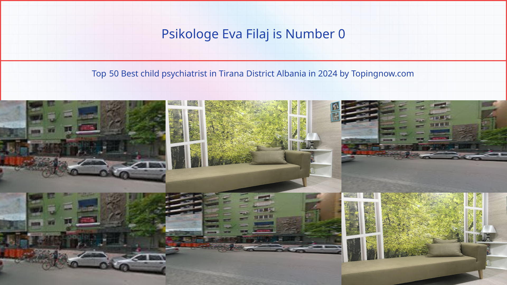 Psikologe Eva Filaj: Top 50 Best child psychiatrist in Tirana District Albania in 2025