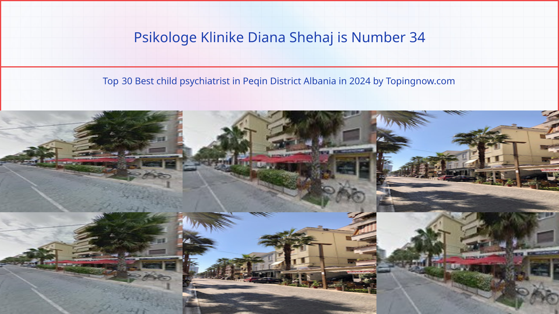 Psikologe Klinike Diana Shehaj: Top 30 Best child psychiatrist in Peqin District Albania in 2024