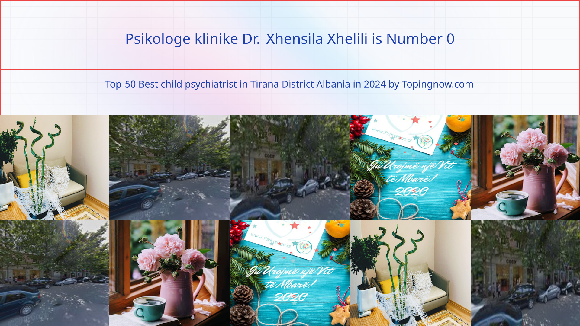 Psikologe klinike Dr. Xhensila Xhelili: Top 50 Best child psychiatrist in Tirana District Albania in 2025