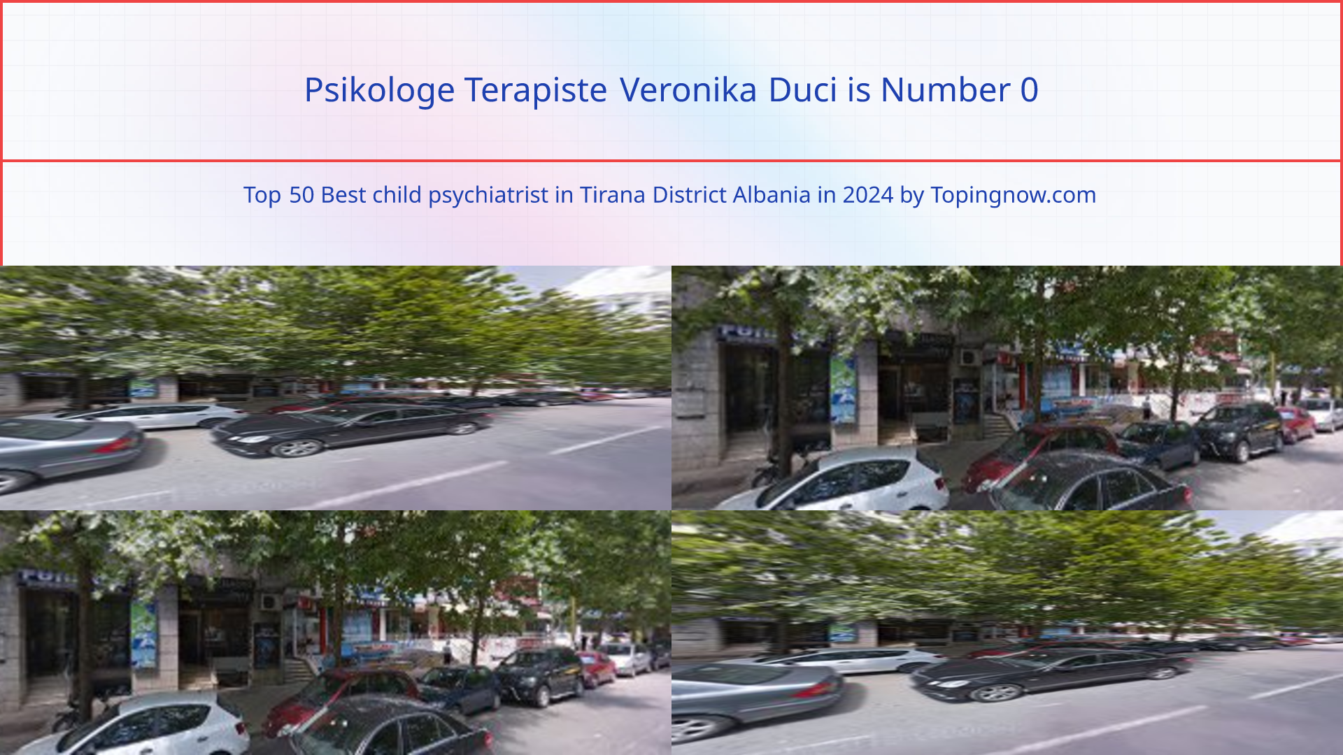 Psikologe Terapiste Veronika Duci: Top 50 Best child psychiatrist in Tirana District Albania in 2025