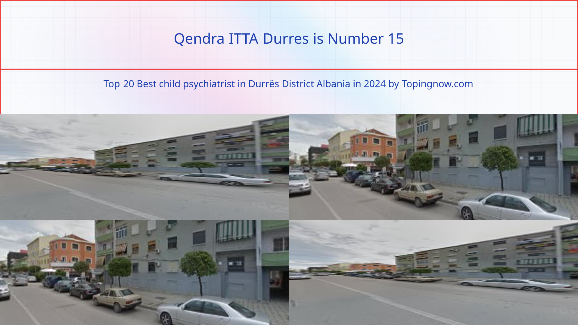 Qendra ITTA Durres: Top 20 Best child psychiatrist in Durrës District Albania in 2025