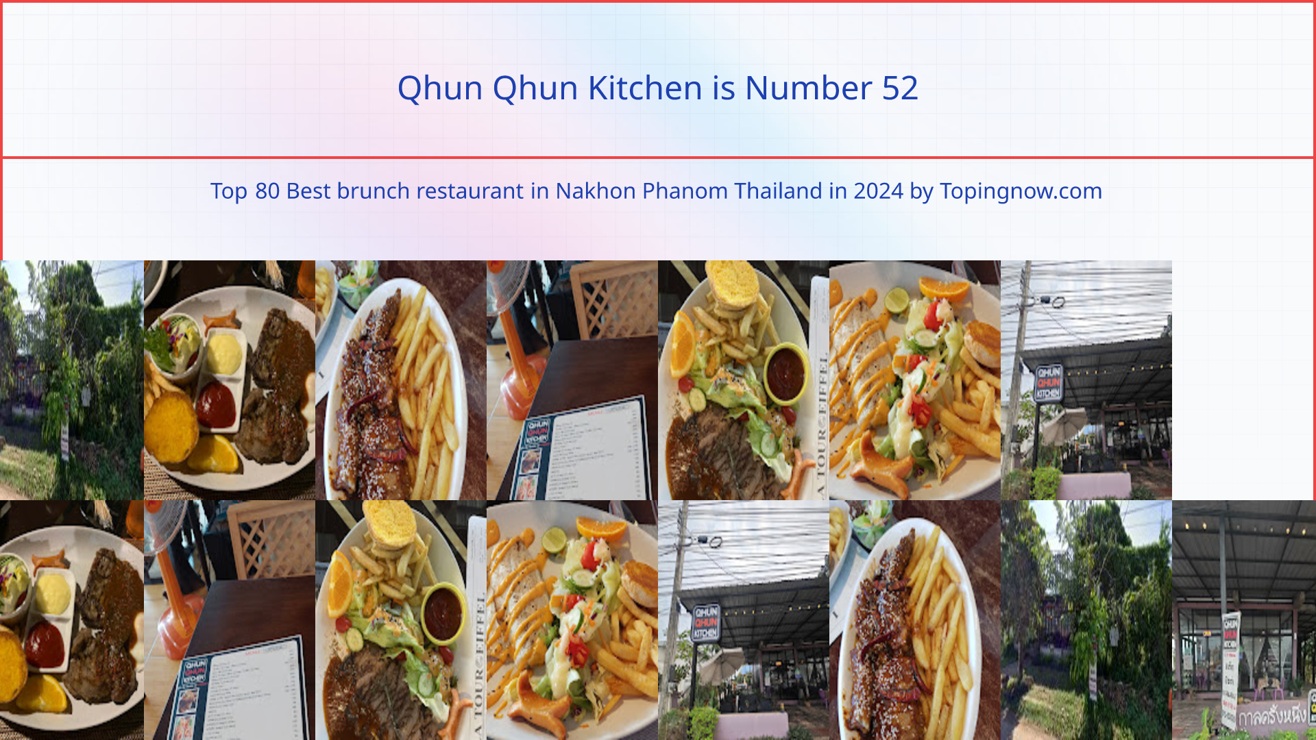 Qhun Qhun Kitchen: Top 80 Best brunch restaurant in Nakhon Phanom Thailand in 2024