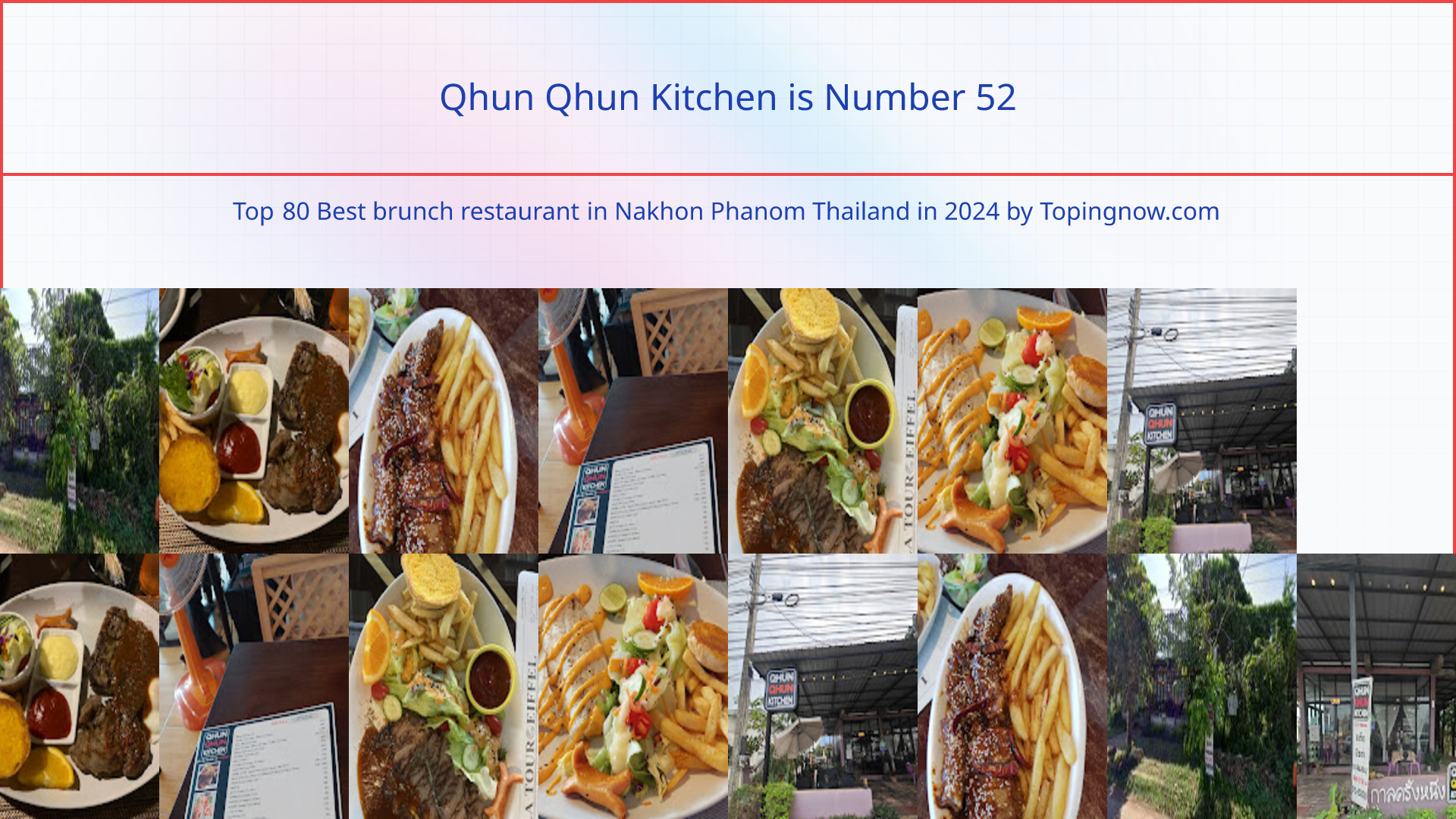 Qhun Qhun Kitchen: Top 80 Best brunch restaurant in Nakhon Phanom Thailand in 2025