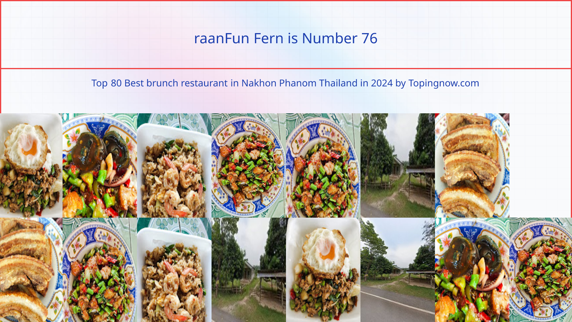 raanFun Fern: Top 80 Best brunch restaurant in Nakhon Phanom Thailand in 2025