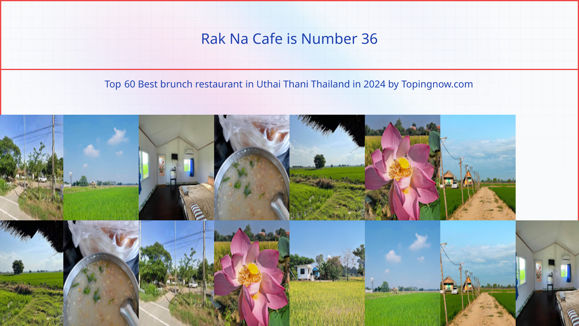 Rak Na Cafe: Top 60 Best brunch restaurant in Uthai Thani Thailand in 2024