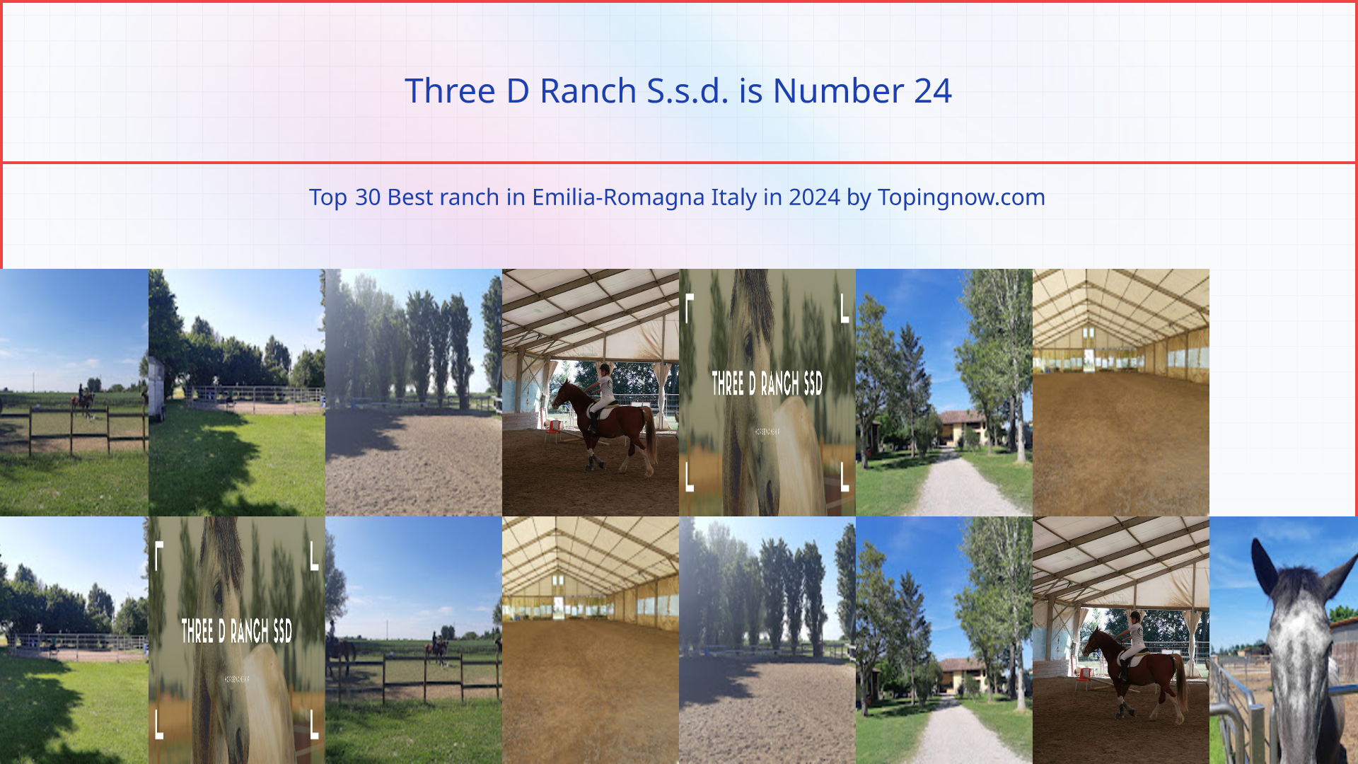 Three D Ranch S.s.d.: Top 30 Best ranch in Emilia-Romagna Italy in 2025