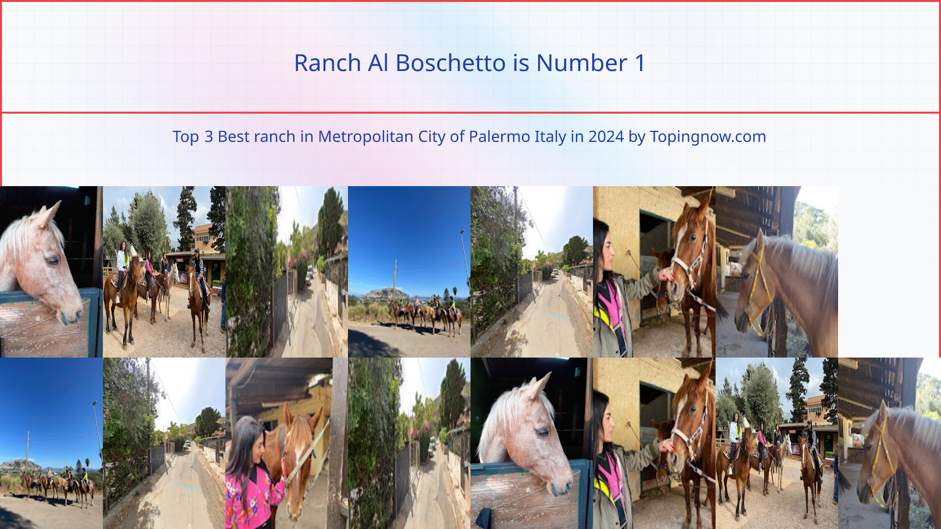 Ranch Al Boschetto: Top 3 Best ranch in Metropolitan City of Palermo Italy in 2024