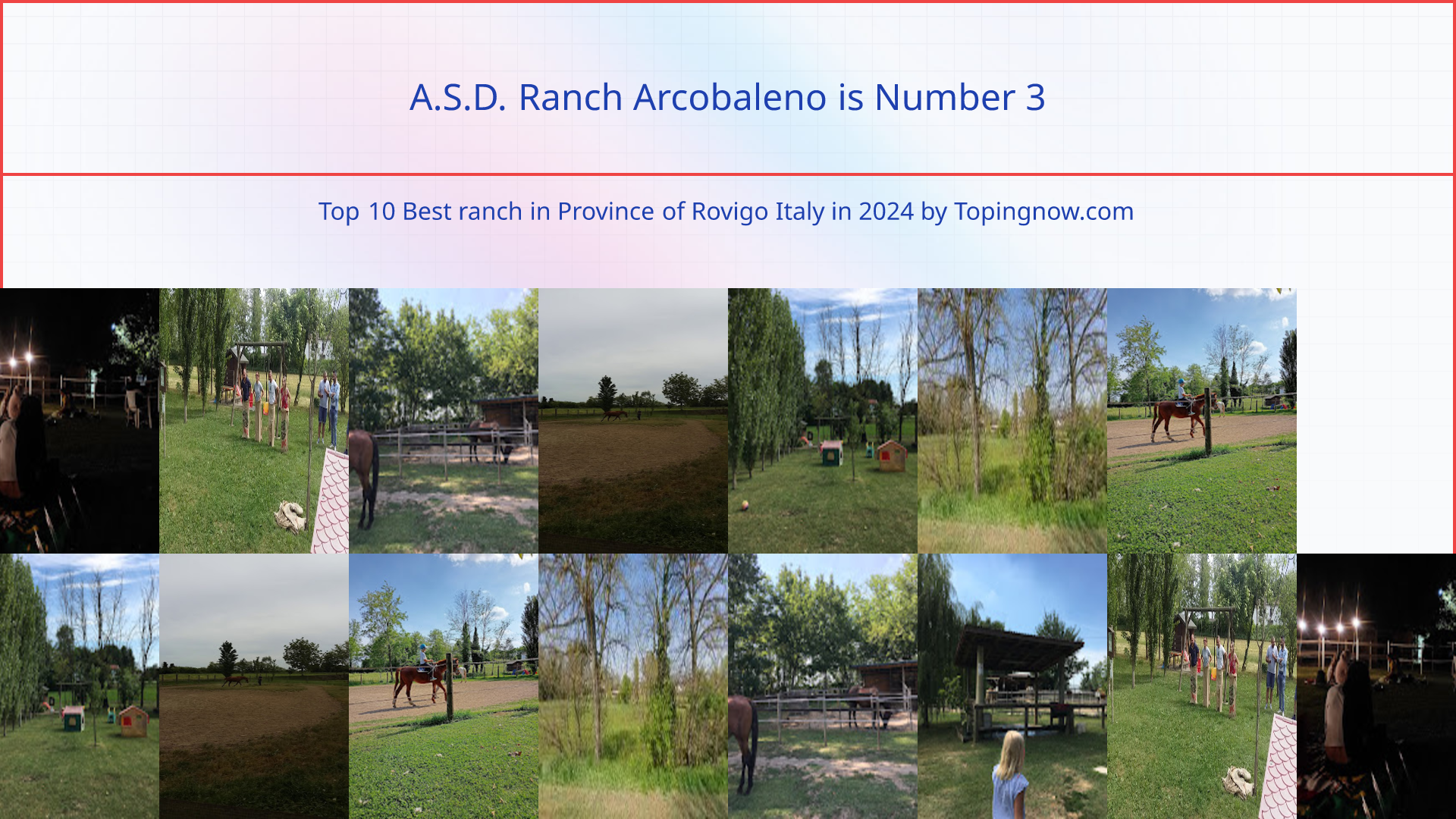 A.S.D. Ranch Arcobaleno: Top 10 Best ranch in Province of Rovigo Italy in 2024