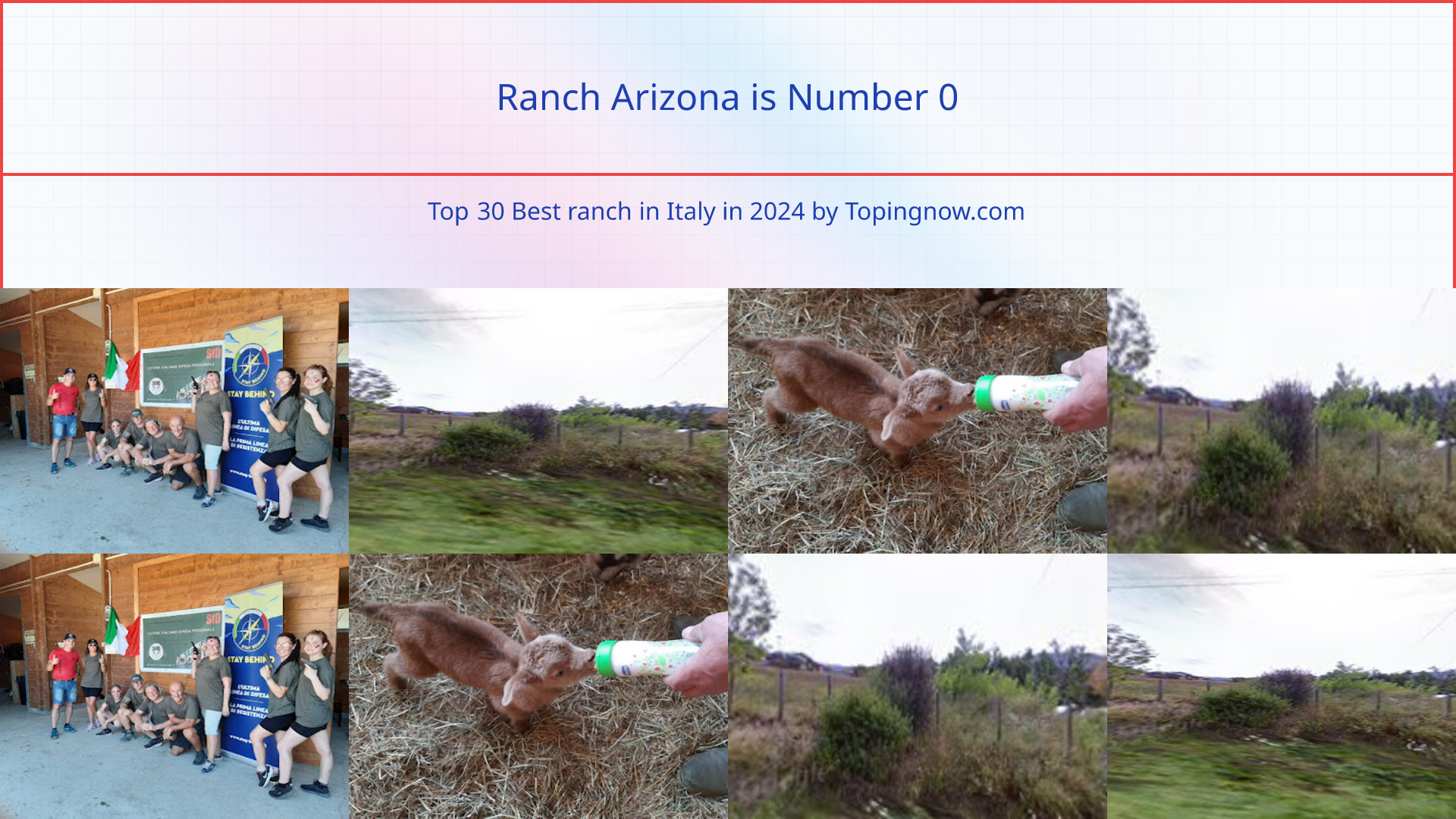 Ranch Arizona: Top 30 Best ranch in Italy in 2025