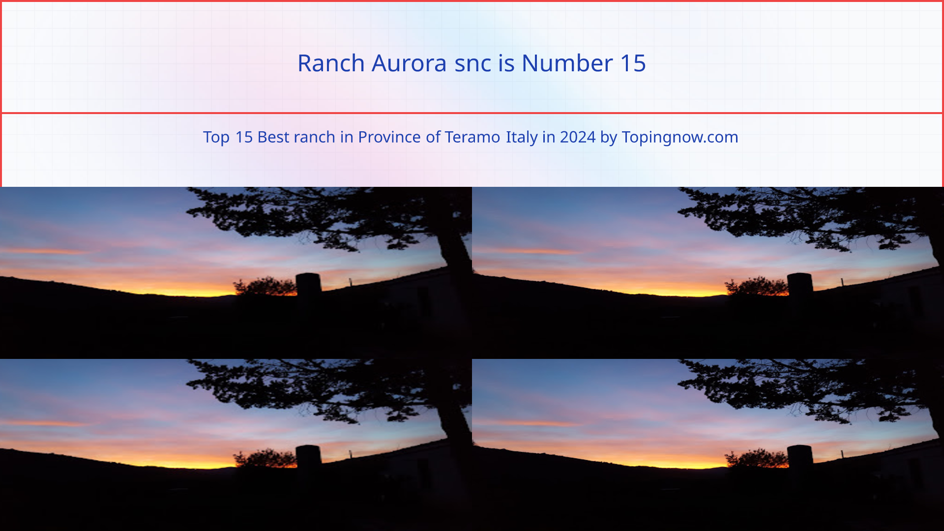 Ranch Aurora snc: Top 15 Best ranch in Province of Teramo Italy in 2024