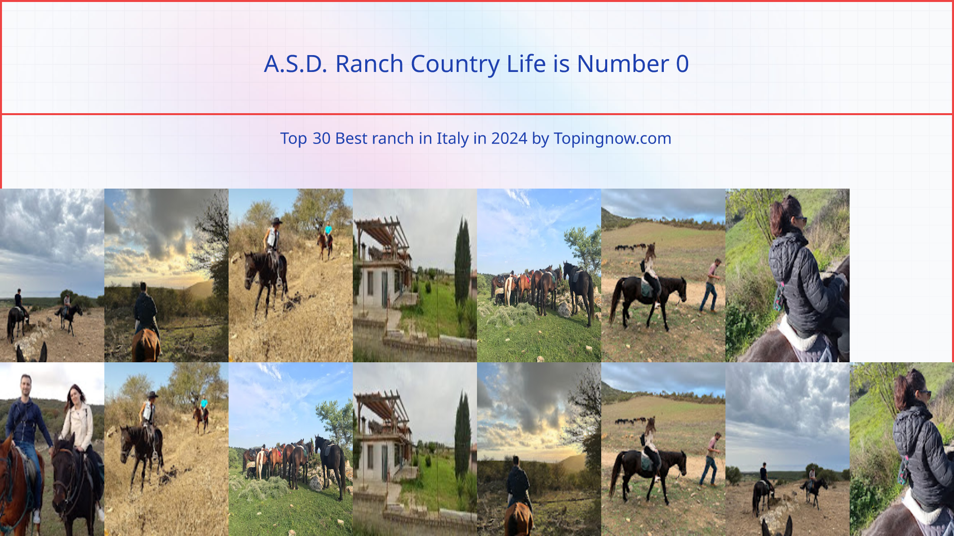 A.S.D. Ranch Country Life: Top 30 Best ranch in Italy in 2024