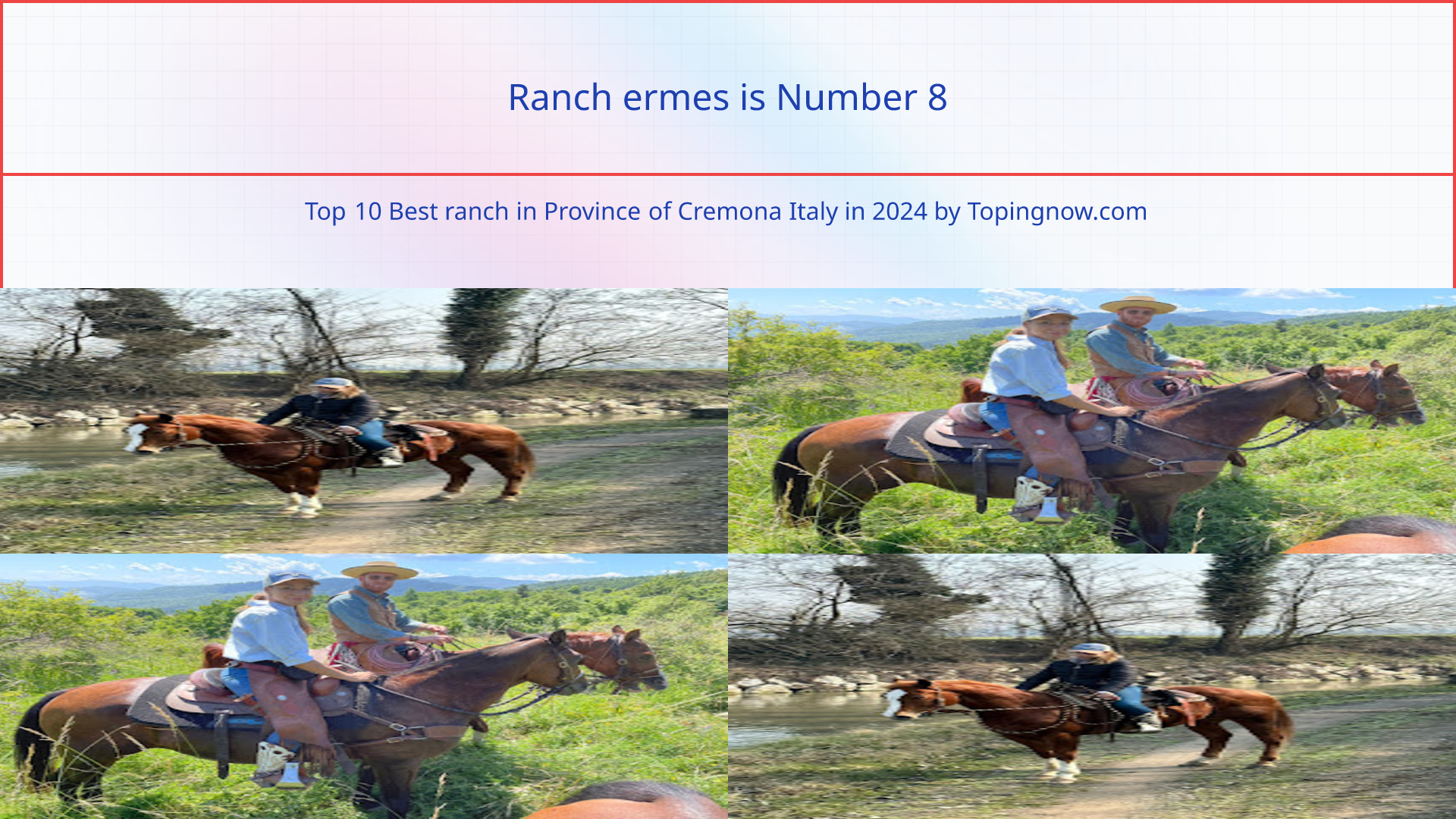 Ranch ermes: Top 10 Best ranch in Province of Cremona Italy in 2024