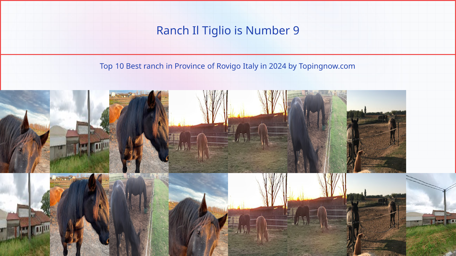Ranch Il Tiglio: Top 10 Best ranch in Province of Rovigo Italy in 2024
