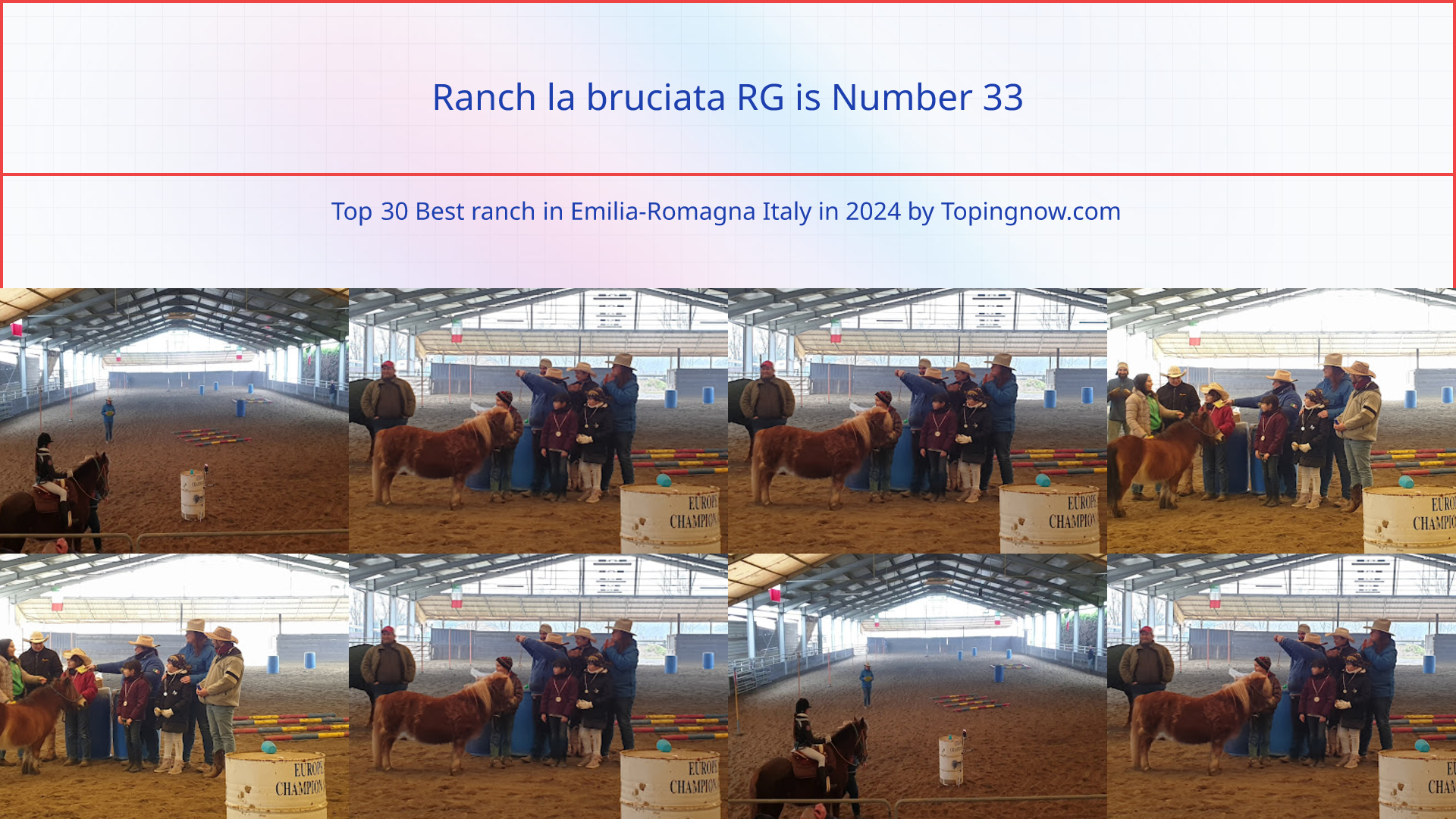 Ranch la bruciata RG: Top 30 Best ranch in Emilia-Romagna Italy in 2024