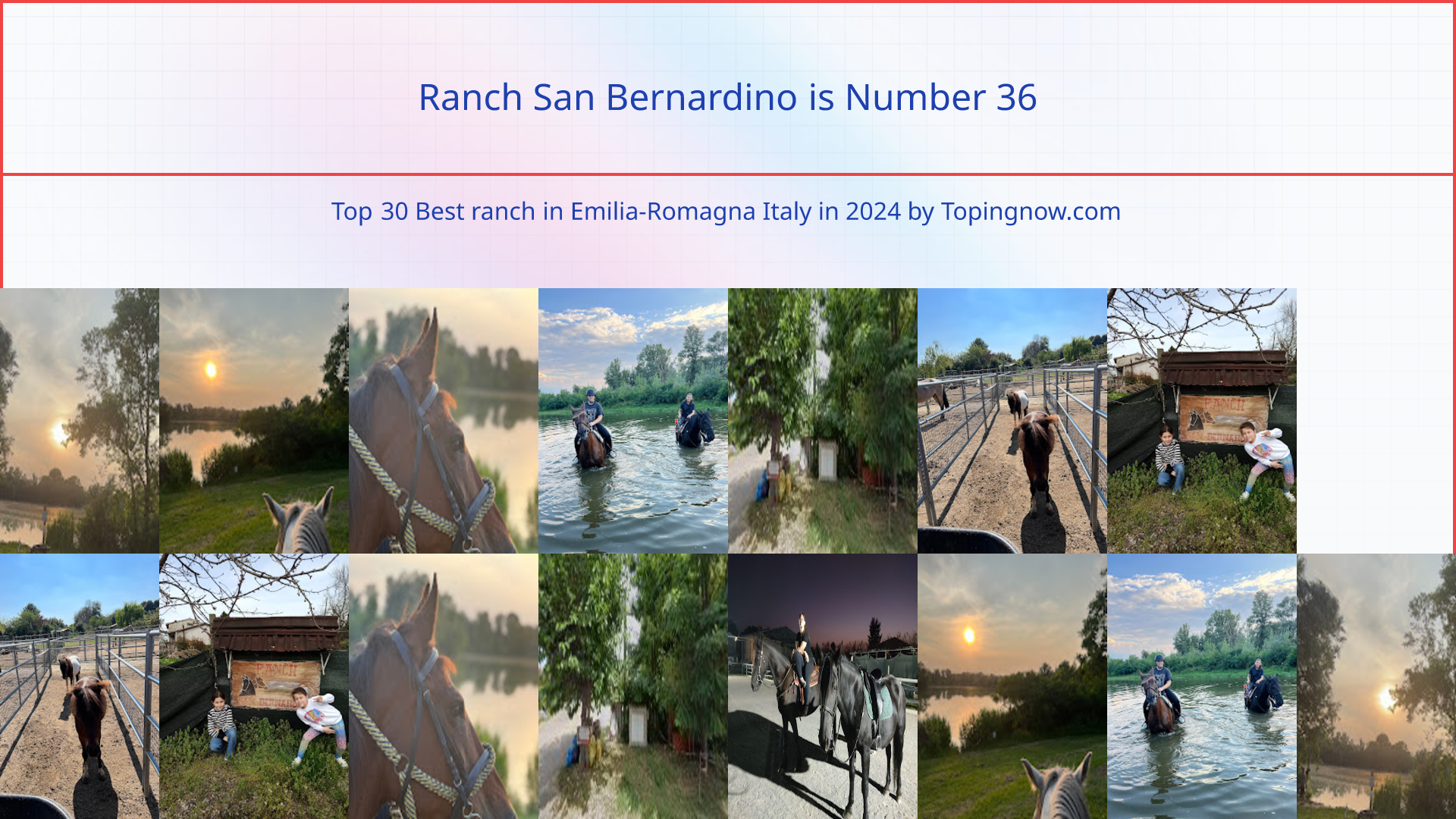 Ranch San Bernardino: Top 30 Best ranch in Emilia-Romagna Italy in 2024