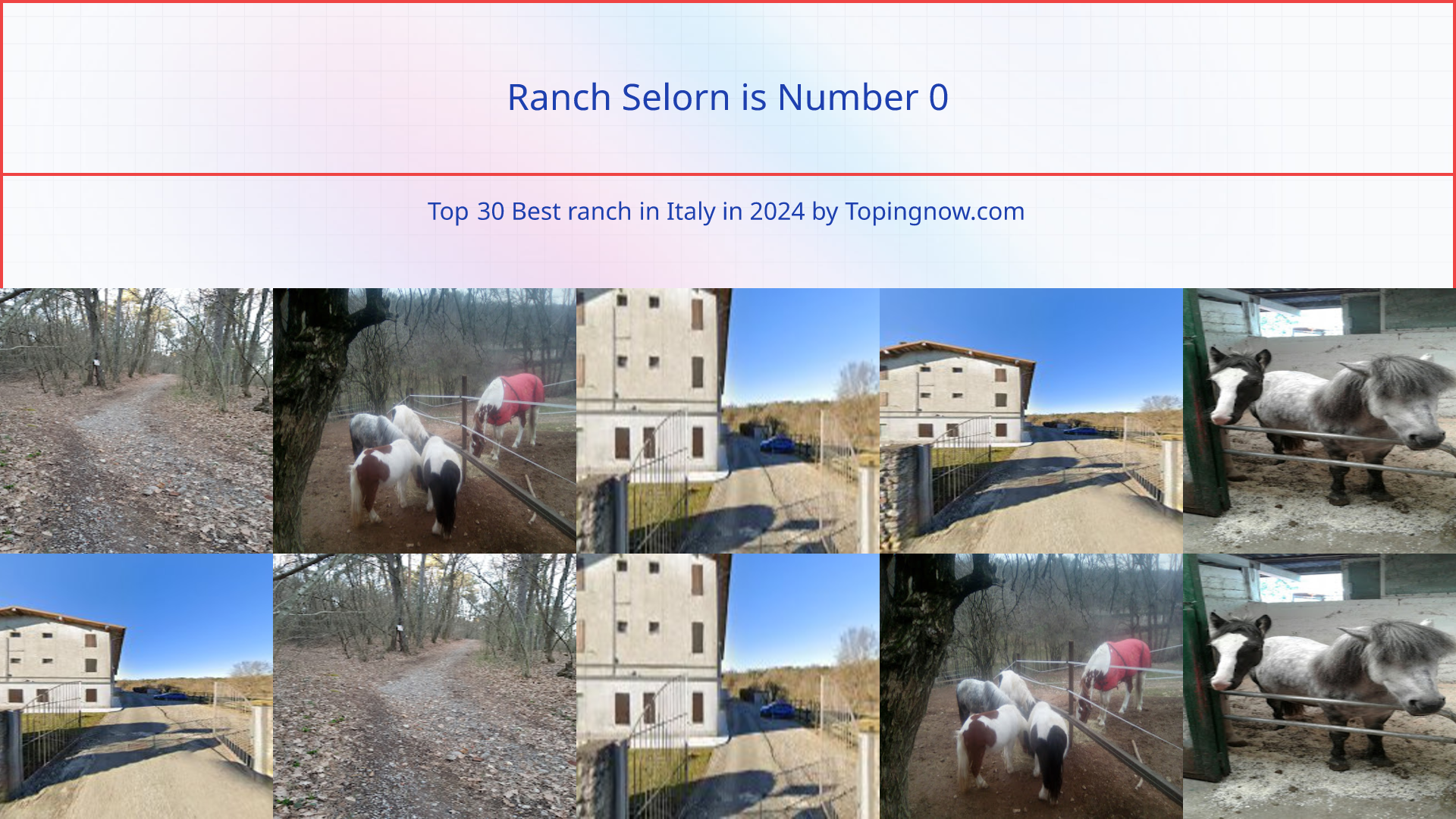 Ranch Selorn: Top 30 Best ranch in Italy in 2024