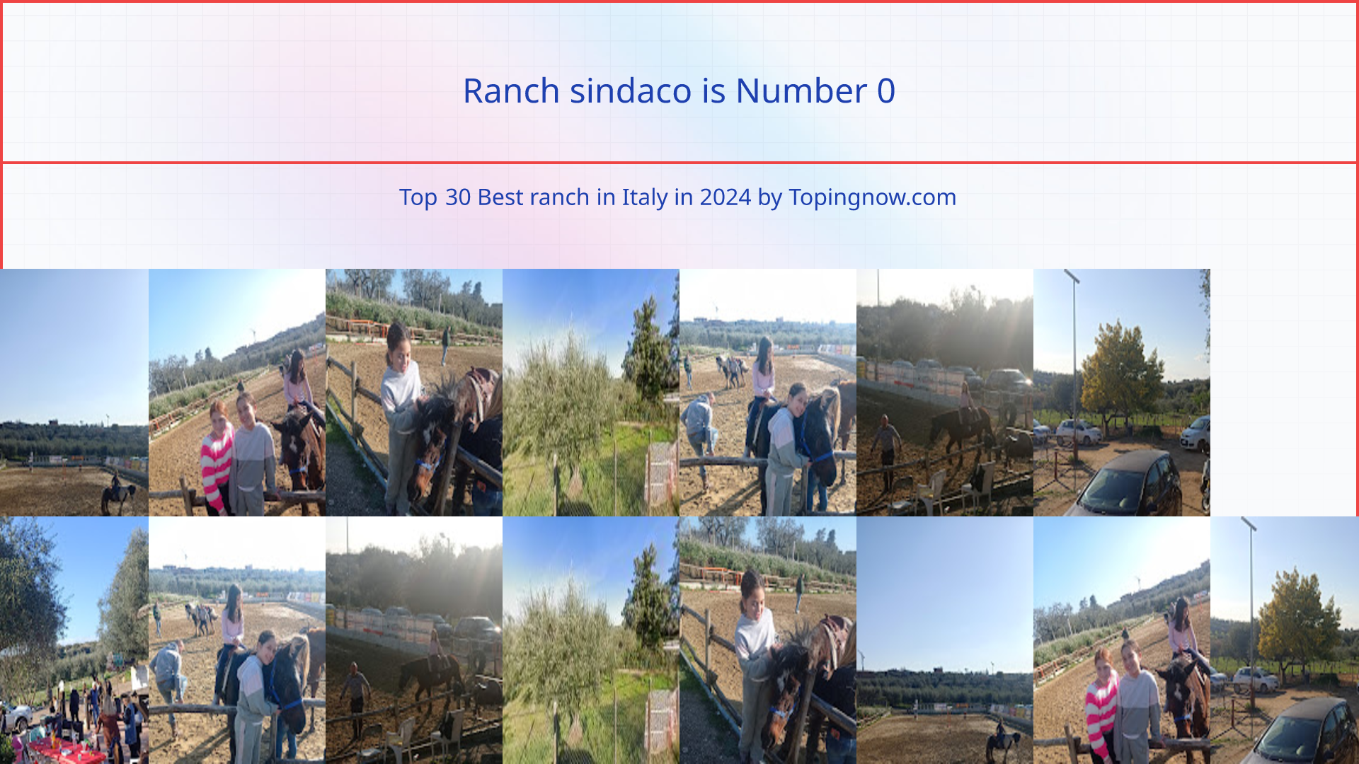 Ranch sindaco: Top 30 Best ranch in Italy in 2024