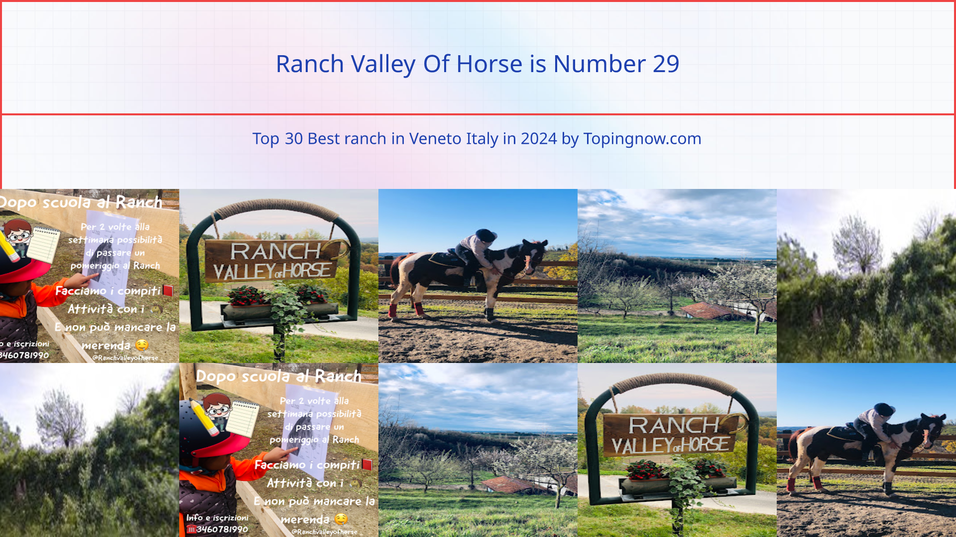 Ranch Valley Of Horse: Top 30 Best ranch in Veneto Italy in 2024