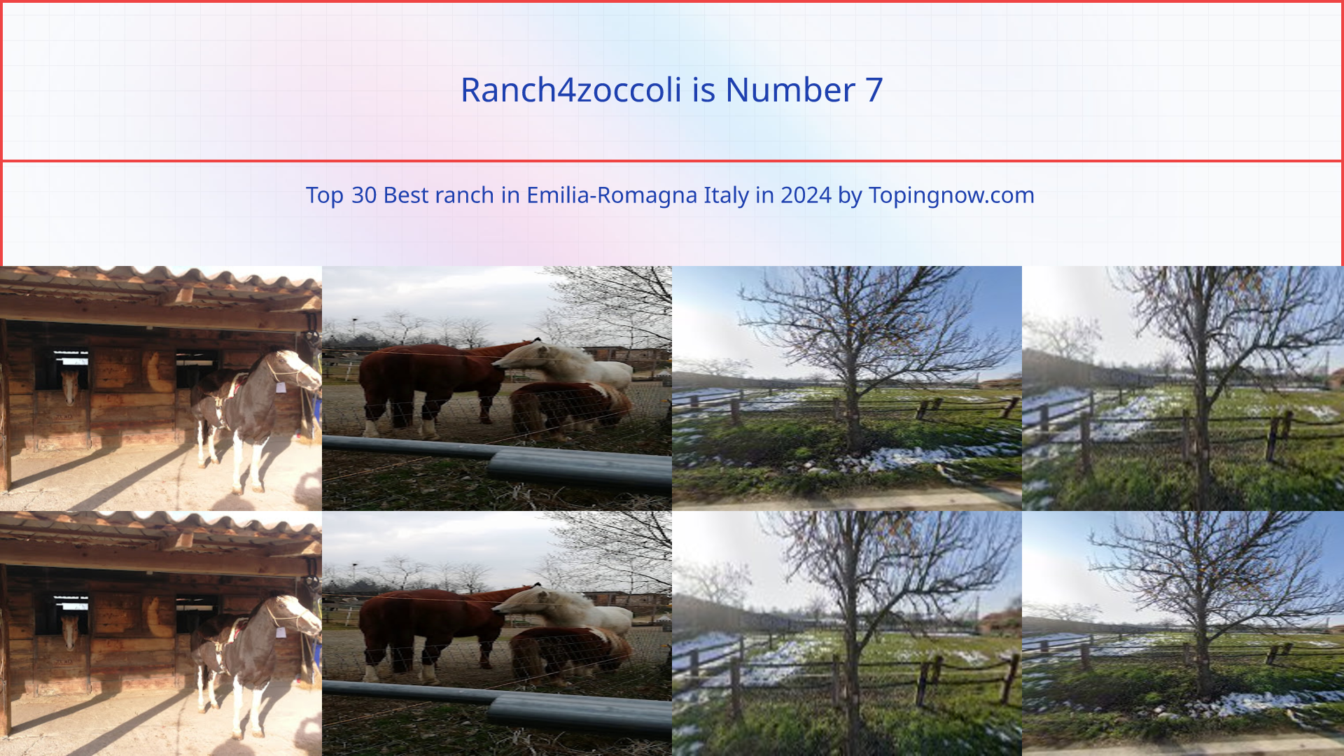 Ranch4zoccoli: Top 30 Best ranch in Emilia-Romagna Italy in 2024