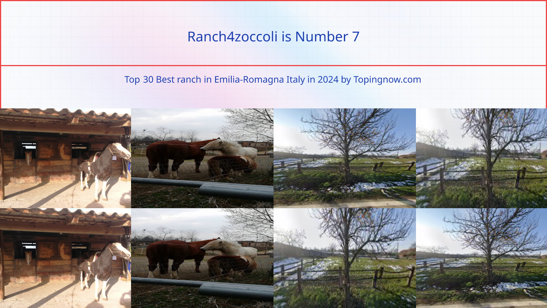 Ranch4zoccoli: Top 30 Best ranch in Emilia-Romagna Italy in 2025