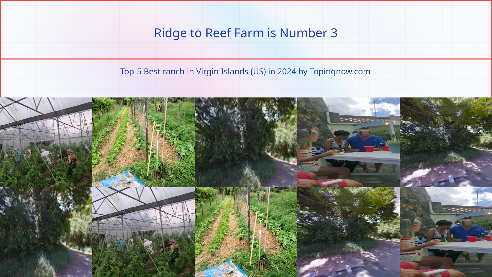 Ridge to Reef Farm: Top 5 Best ranch in Virgin Islands (US) in 2024