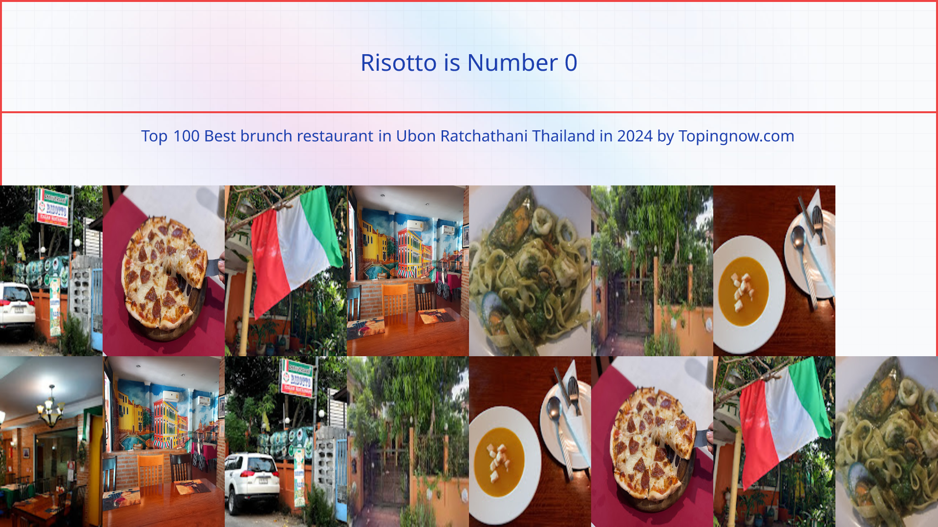 Risotto: Top 100 Best brunch restaurant in Ubon Ratchathani Thailand in 2025