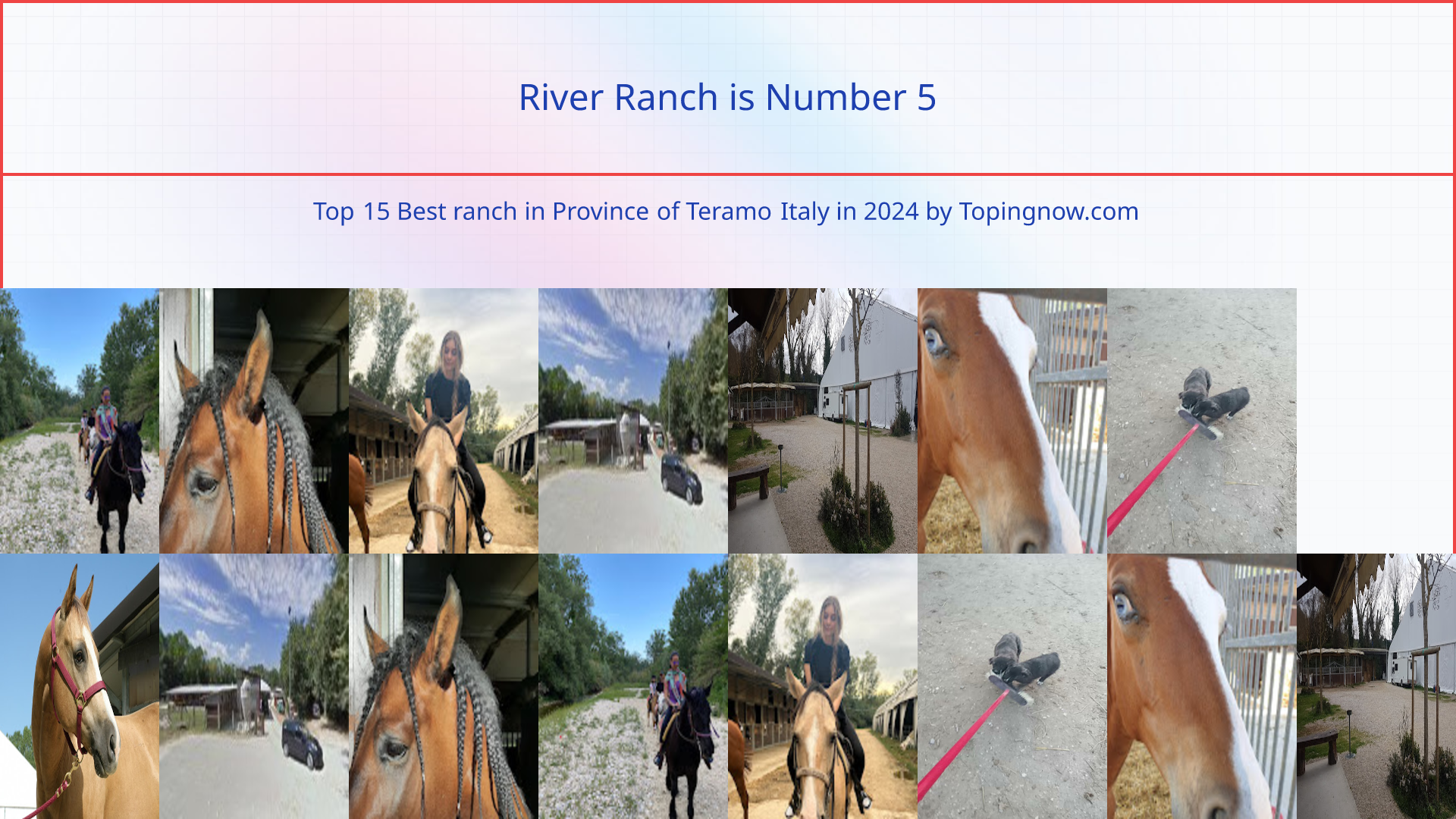 River Ranch: Top 15 Best ranch in Province of Teramo Italy in 2024