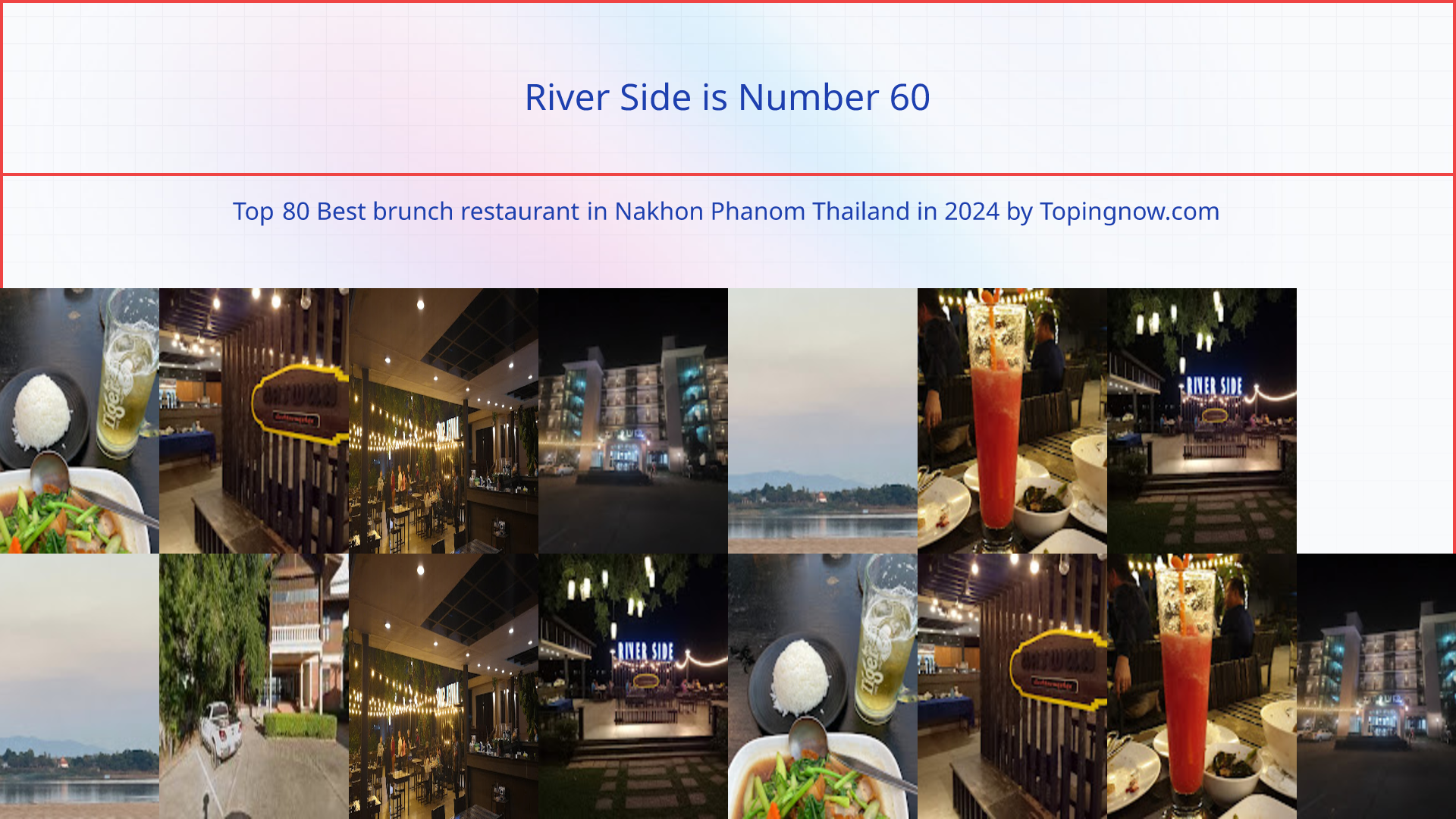 River Side: Top 80 Best brunch restaurant in Nakhon Phanom Thailand in 2024