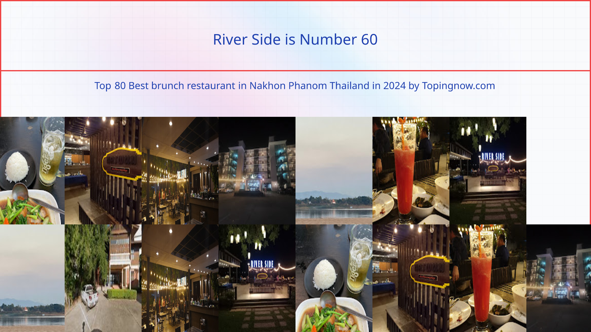 River Side: Top 80 Best brunch restaurant in Nakhon Phanom Thailand in 2025