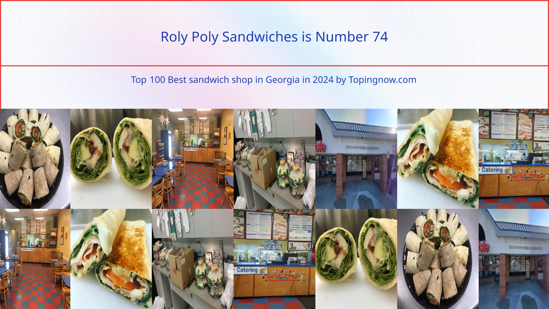 Roly Poly Sandwiches: Top 100 Best sandwich shop in Georgia in 2025