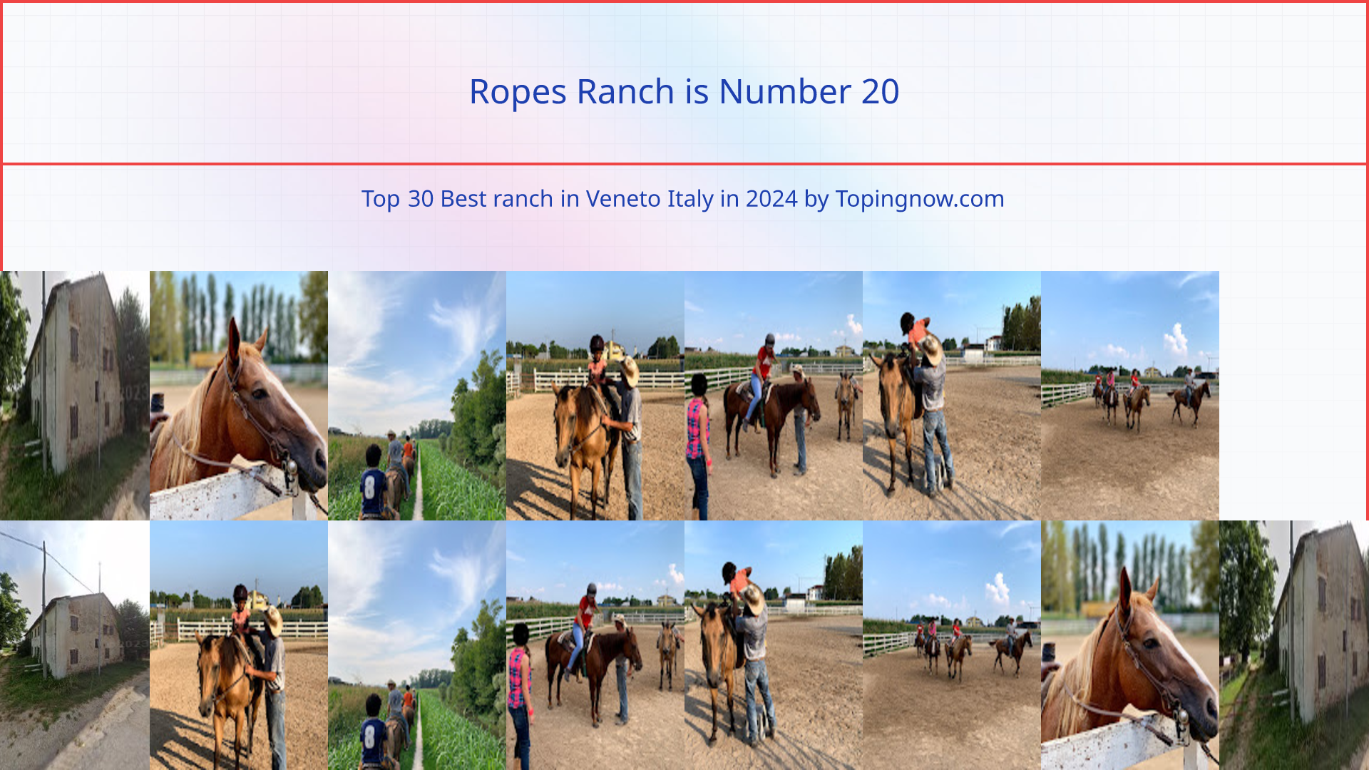 Ropes Ranch: Top 30 Best ranch in Veneto Italy in 2025