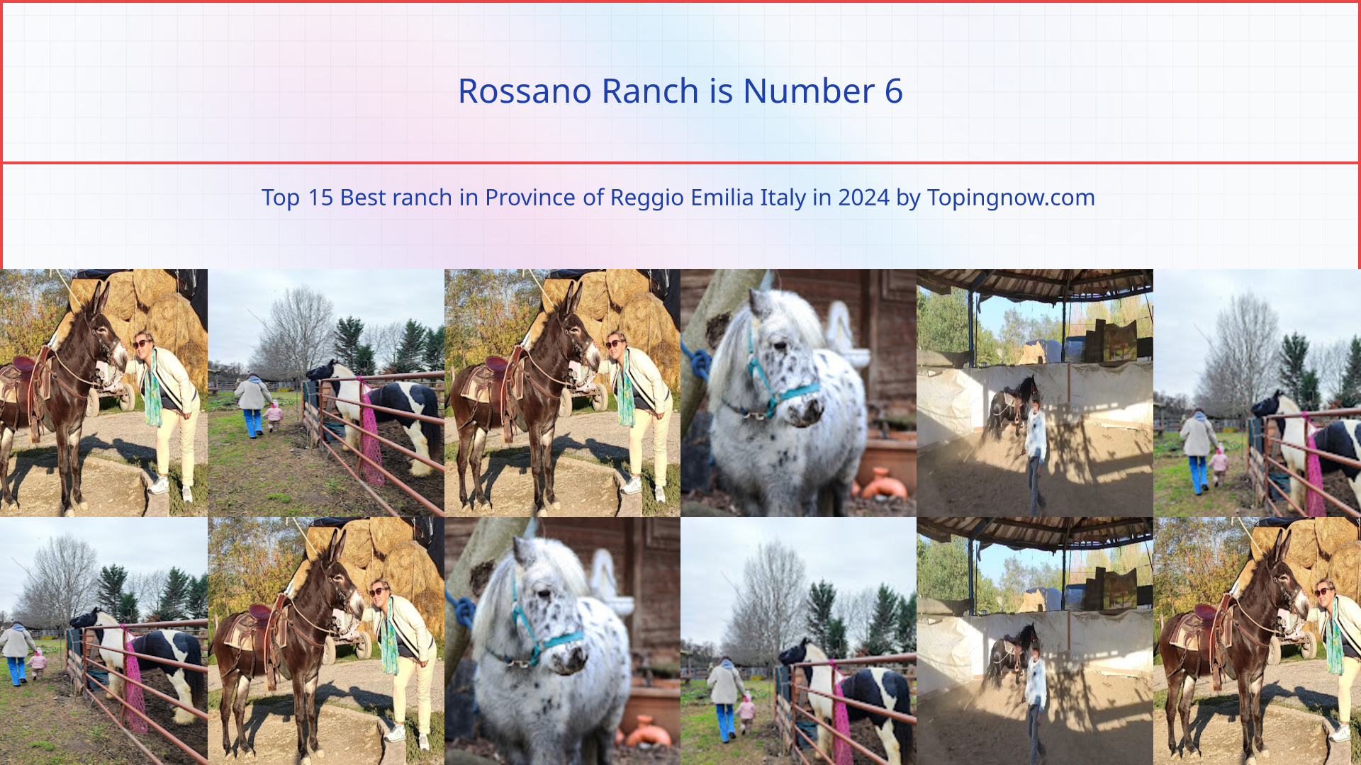 Rossano Ranch: Top 15 Best ranch in Province of Reggio Emilia Italy in 2024