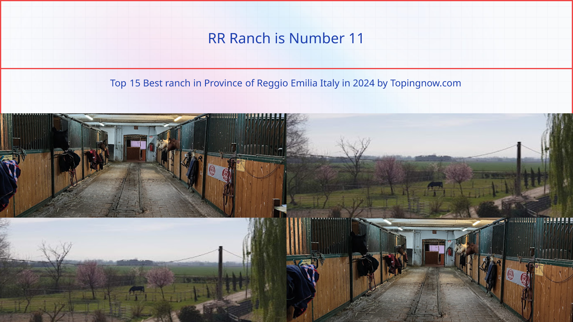 RR Ranch: Top 15 Best ranch in Province of Reggio Emilia Italy in 2024