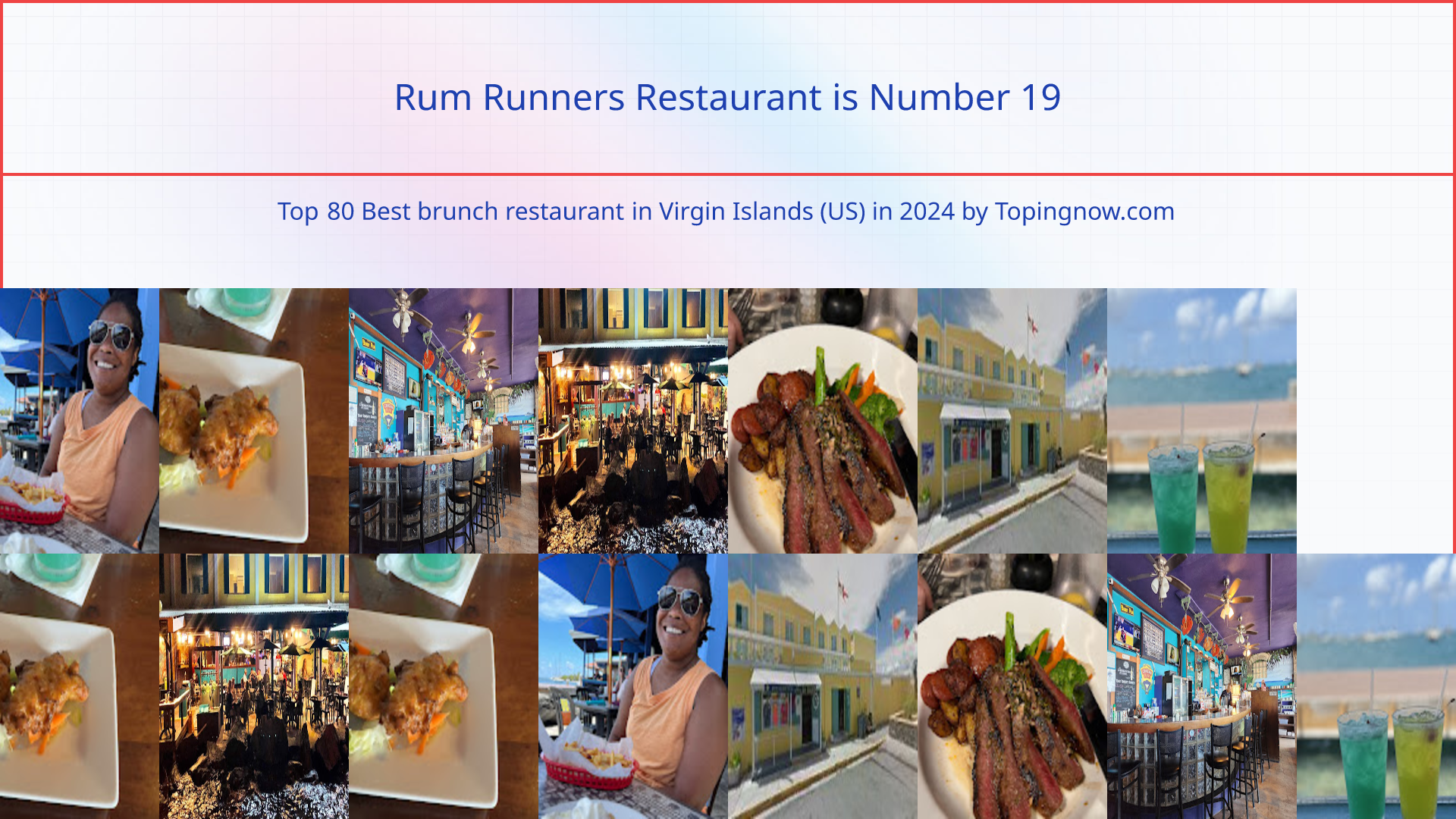 Rum Runners Restaurant: Top 80 Best brunch restaurant in Virgin Islands (US) in 2024